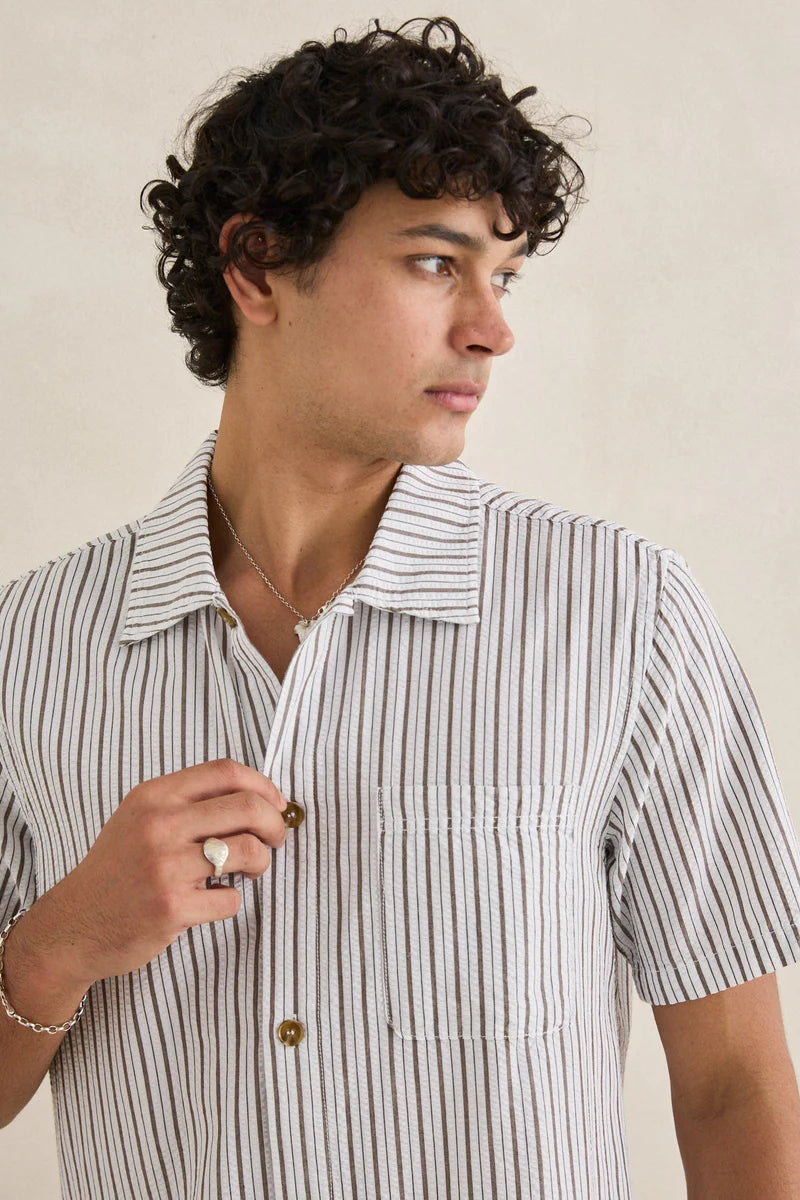 Seersucker Stripe SS Shirt