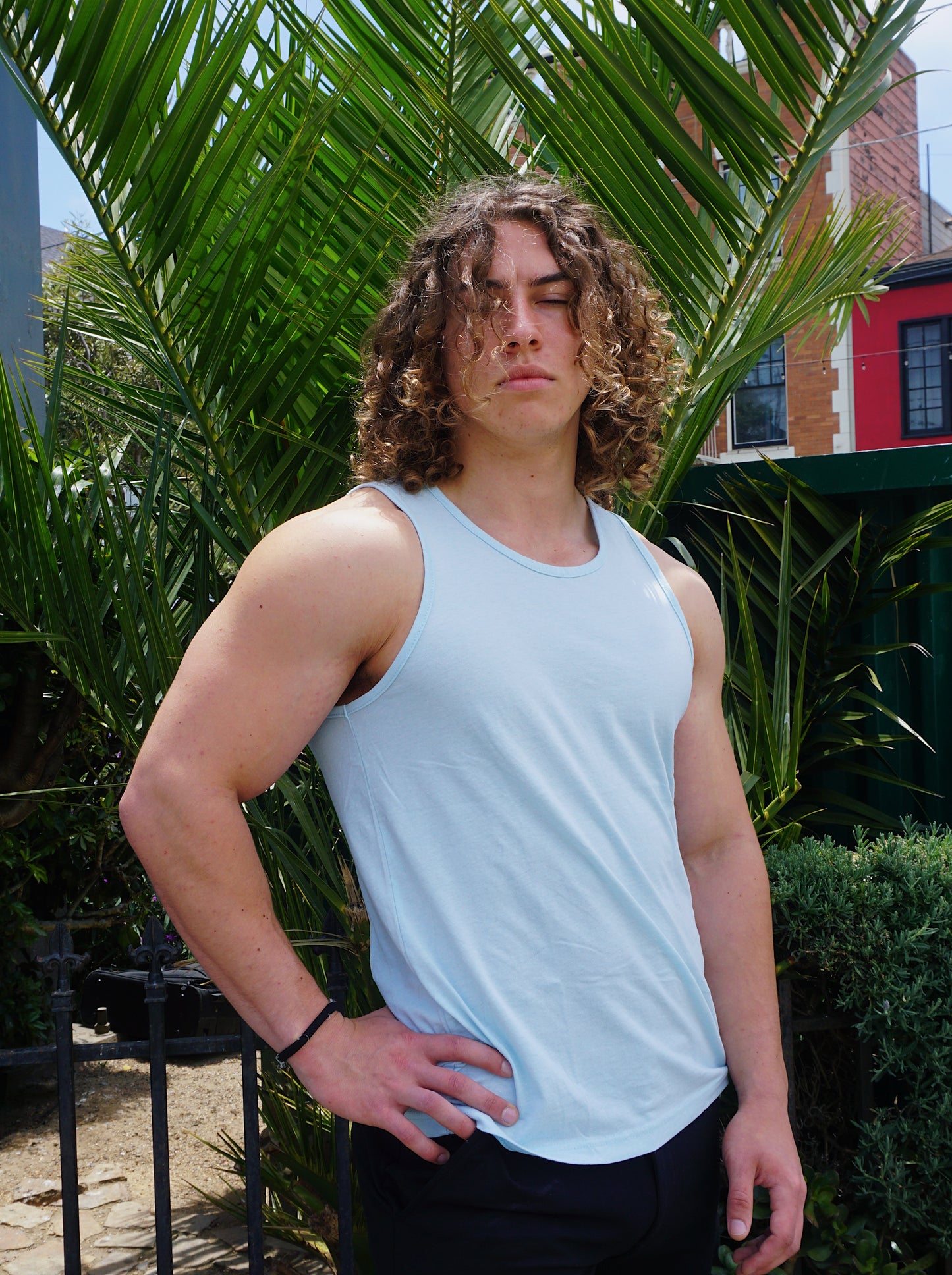 ROLO BASIC TANK TOP - ICE BLUE