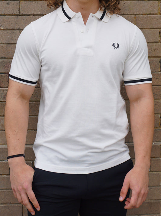 Single Tipped Polo Shirt - White