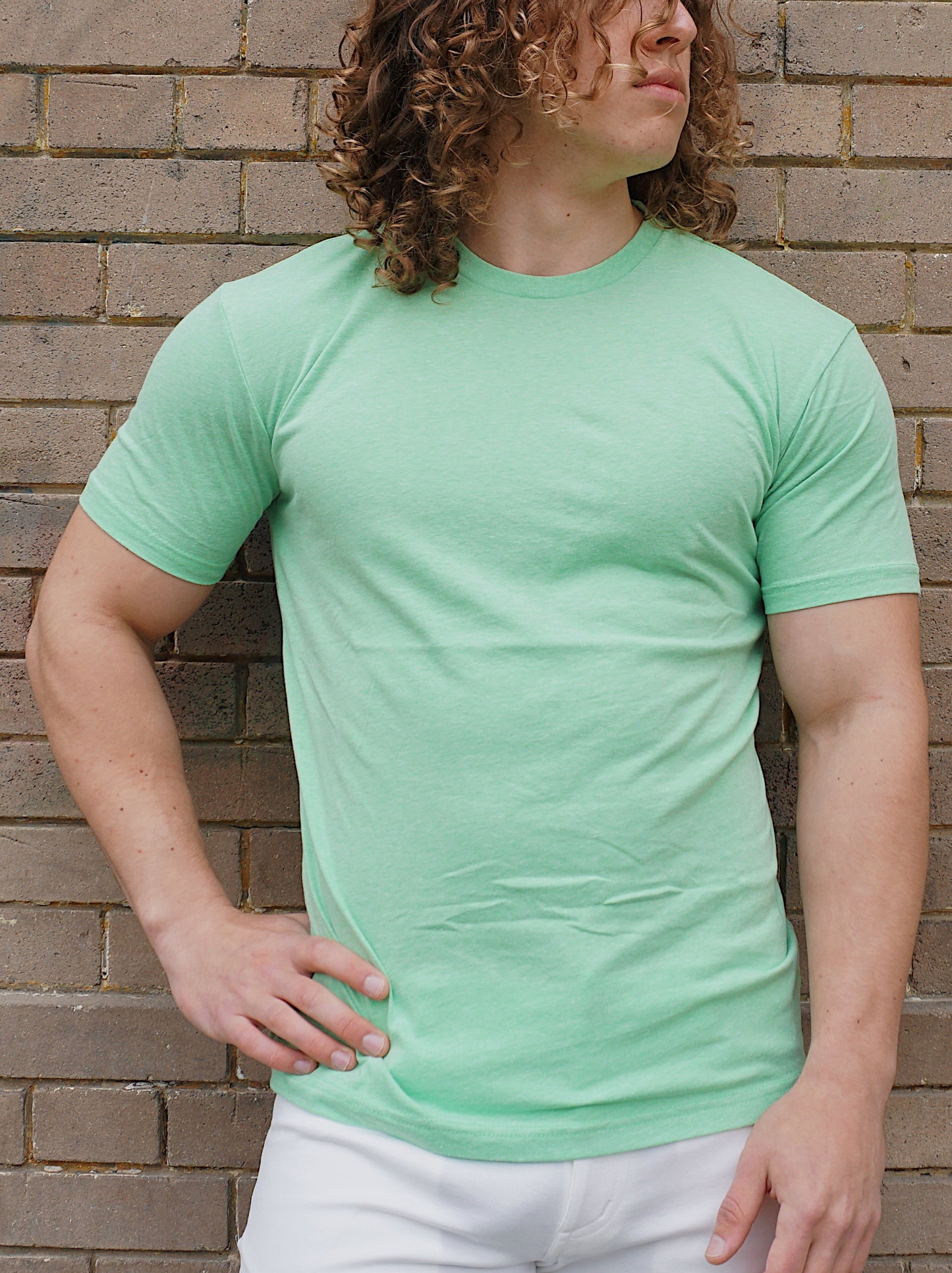 ROLO BASIC CREW NECK T-SHIRT - APPLE GREEN