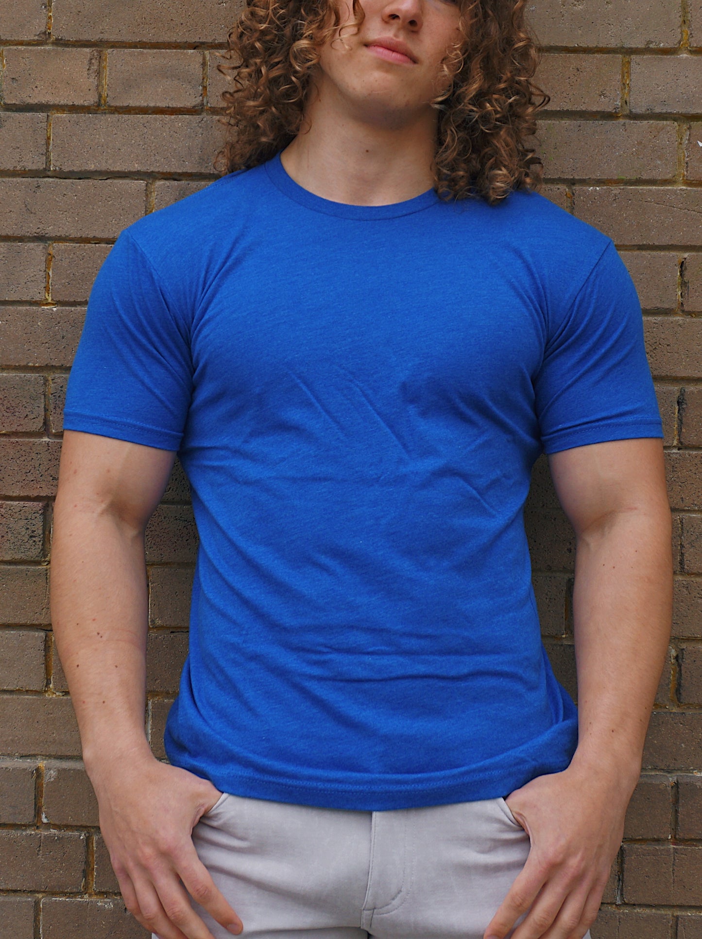 ROLO BASIC CREW NECK T-SHIRT - ROYAL