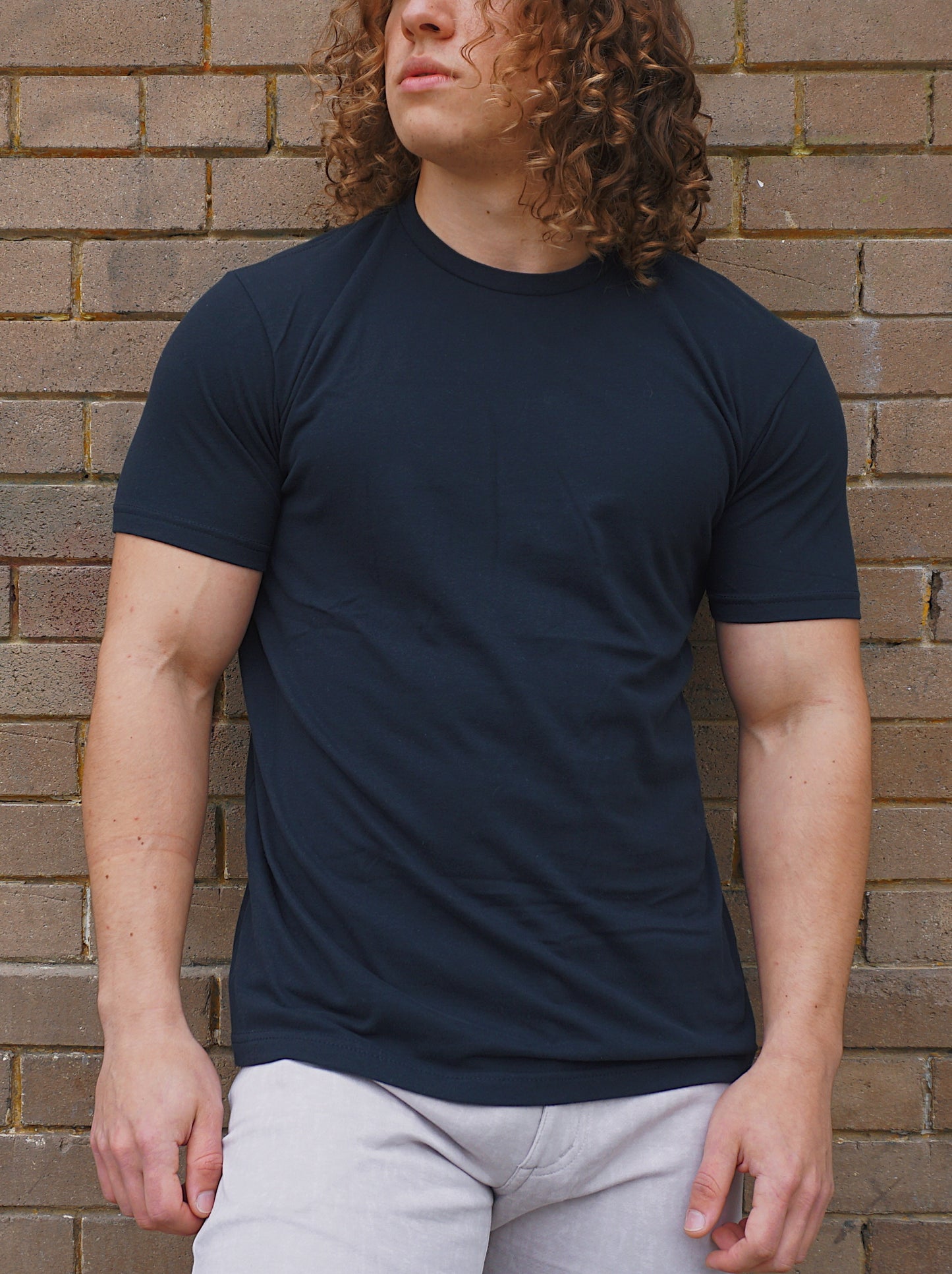 ROLO BASIC CREW NECK T-SHIRT - BLACK