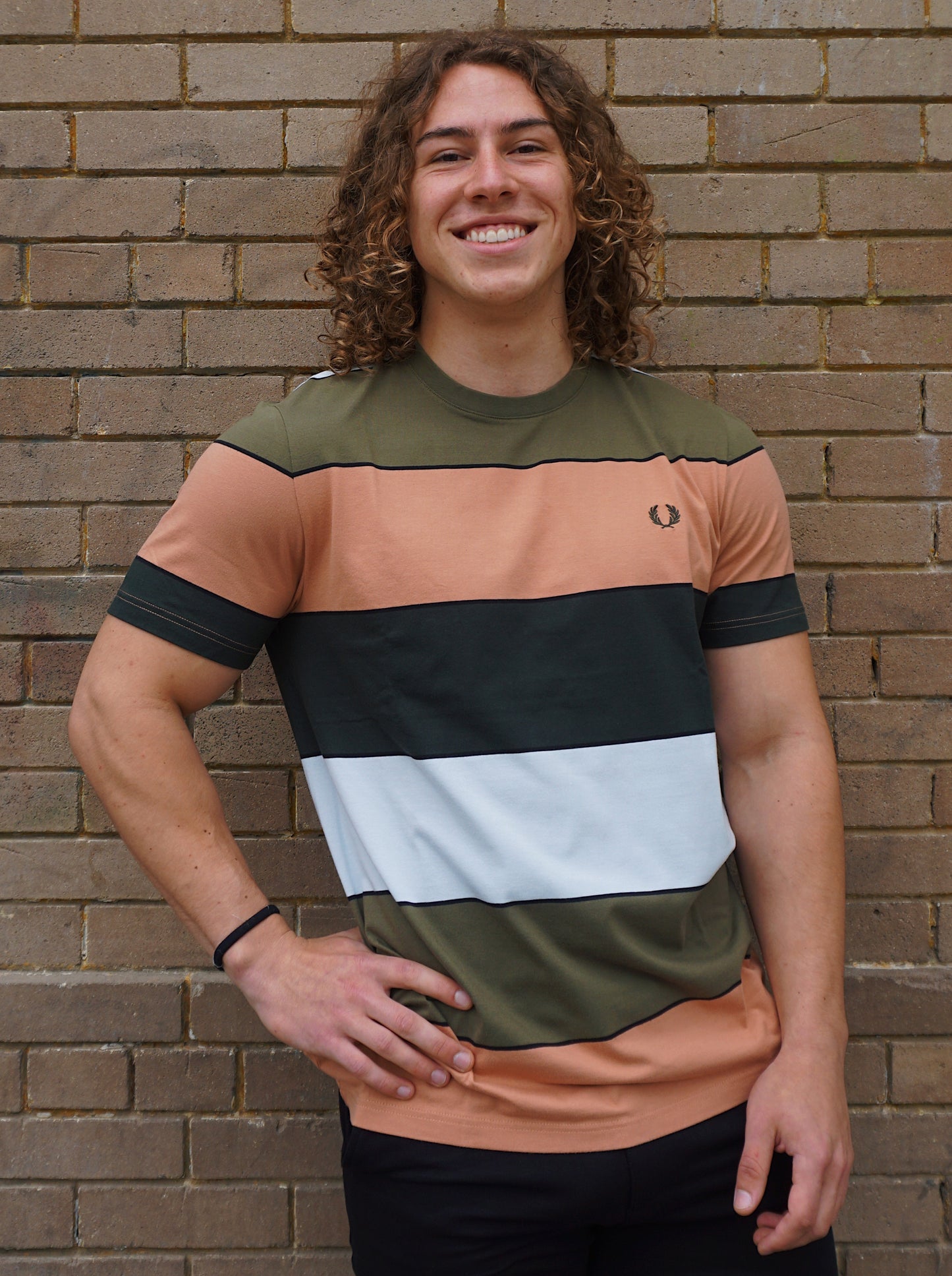 Bold Stripe T-Shirt - Light Rust