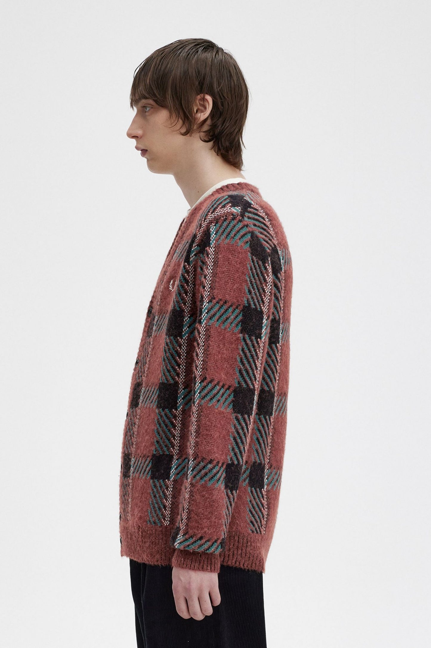 Glitch Tartan Cardigan