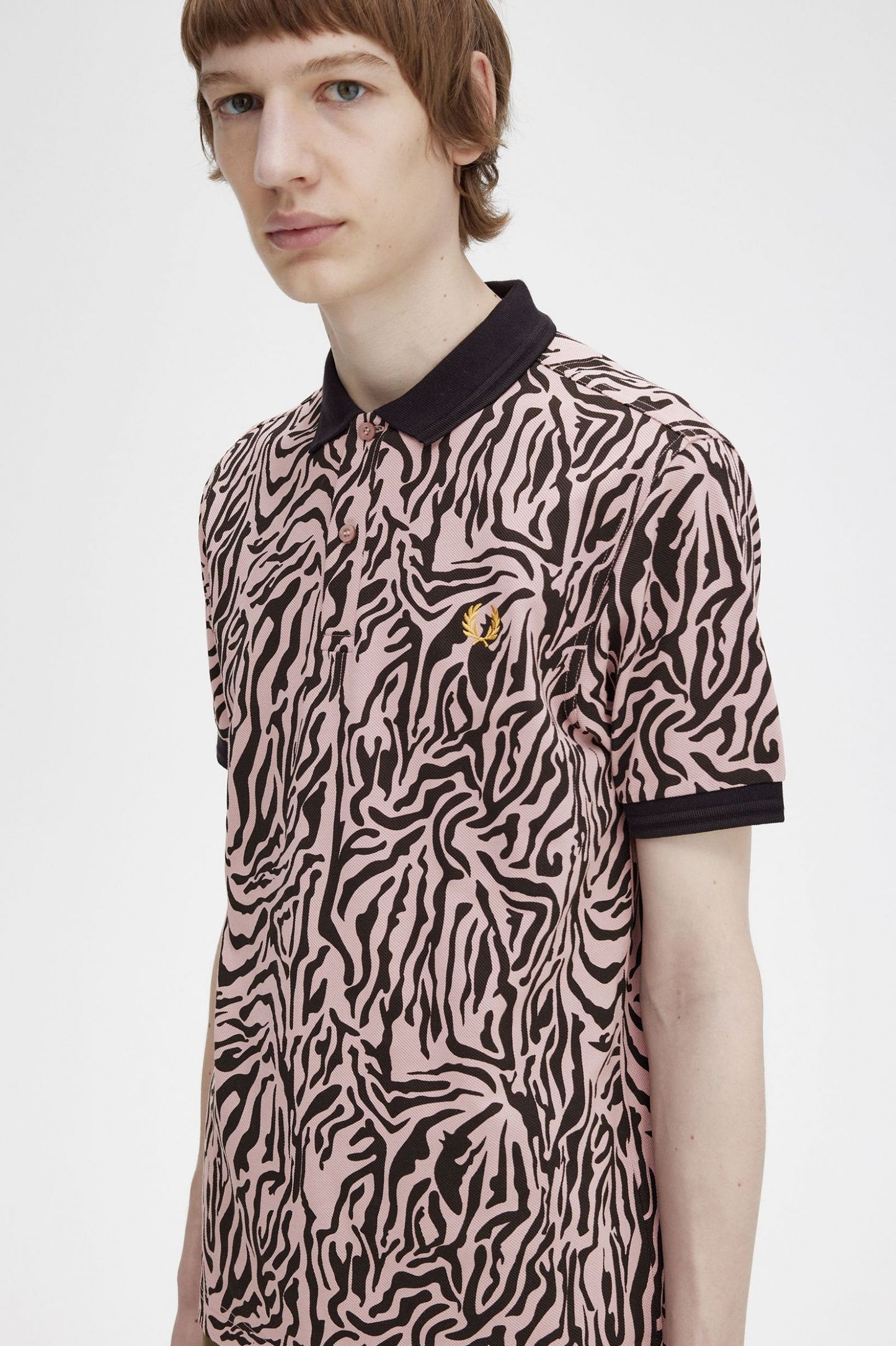 Zebra Print Fred Perry Shirt