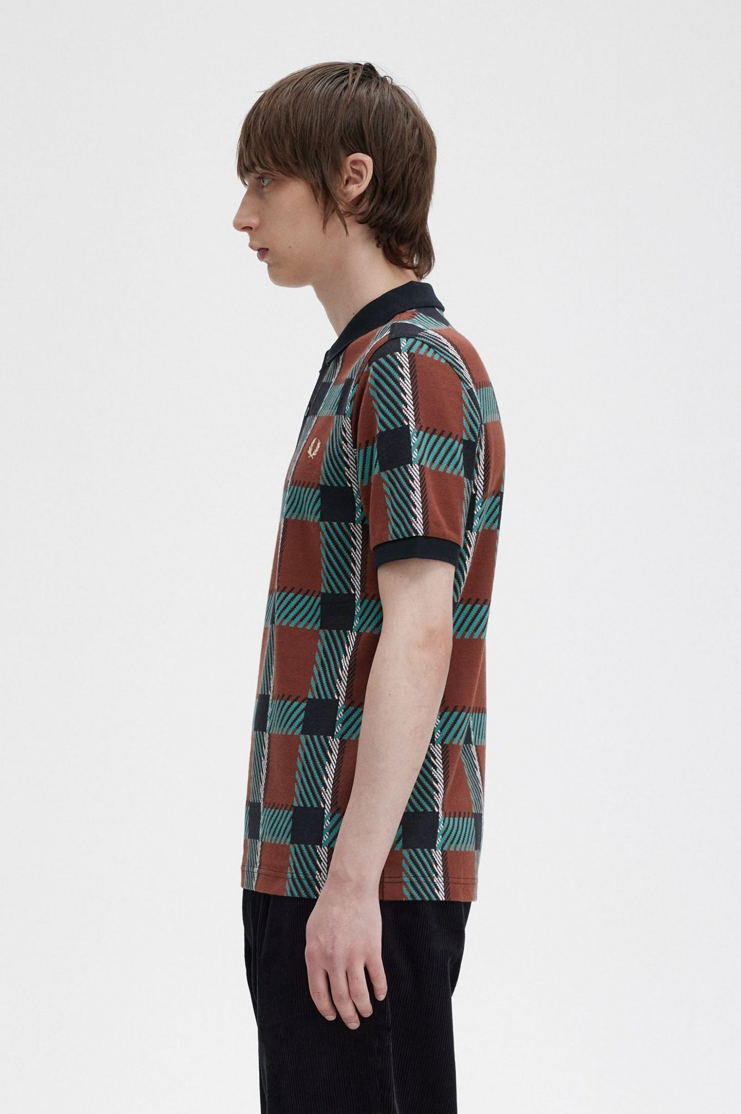 Glitch Tartan Polo Shirt