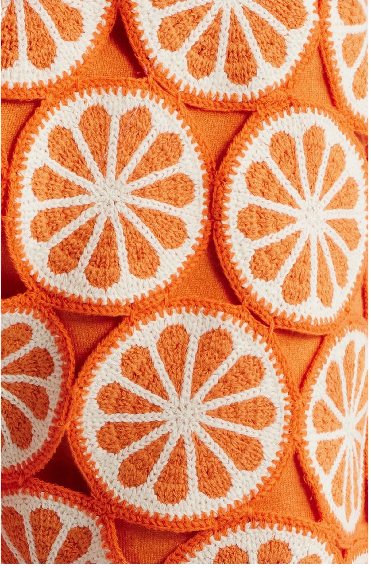 Orange Crochet Short