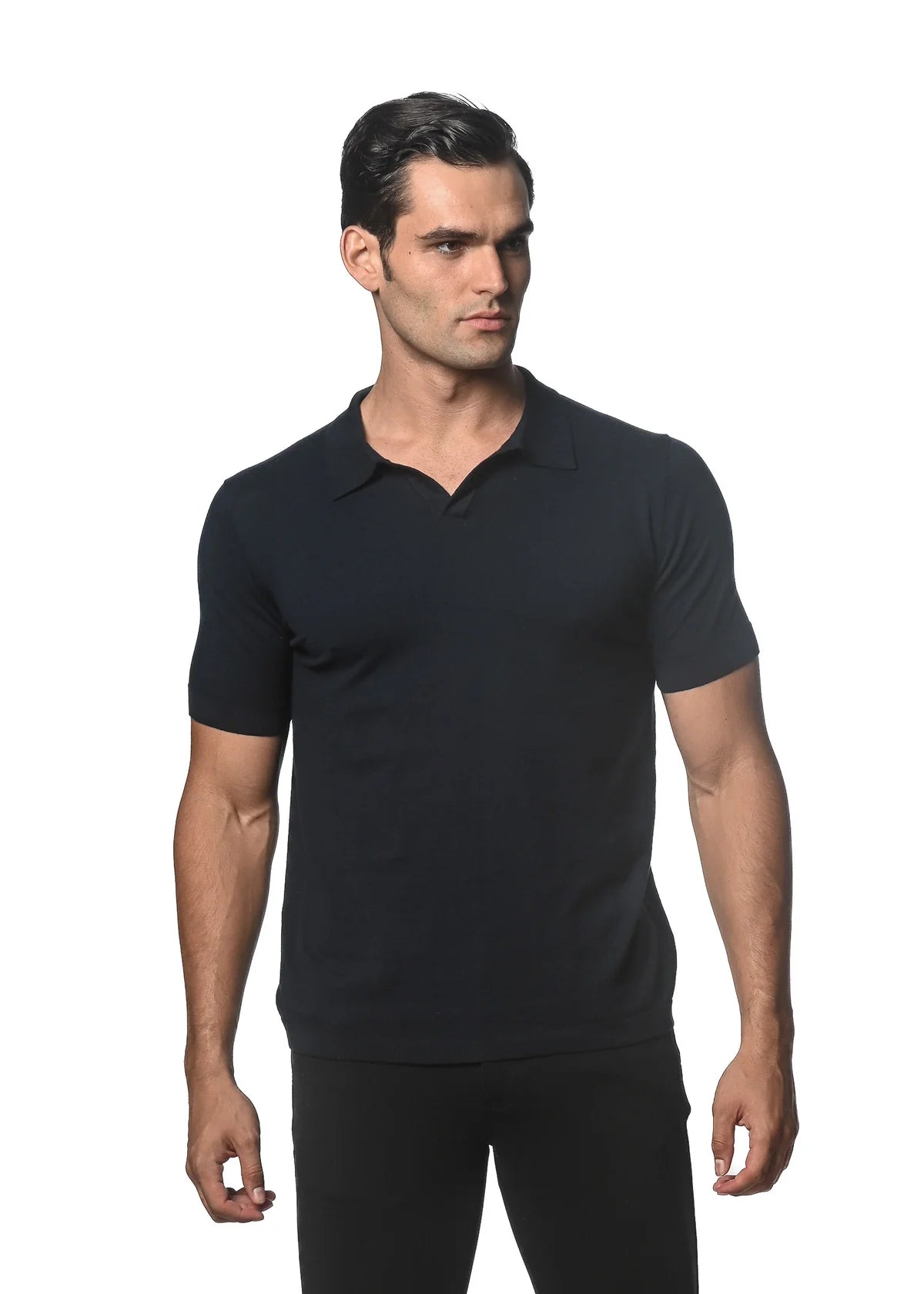 Johnny Collar Knitted Polo