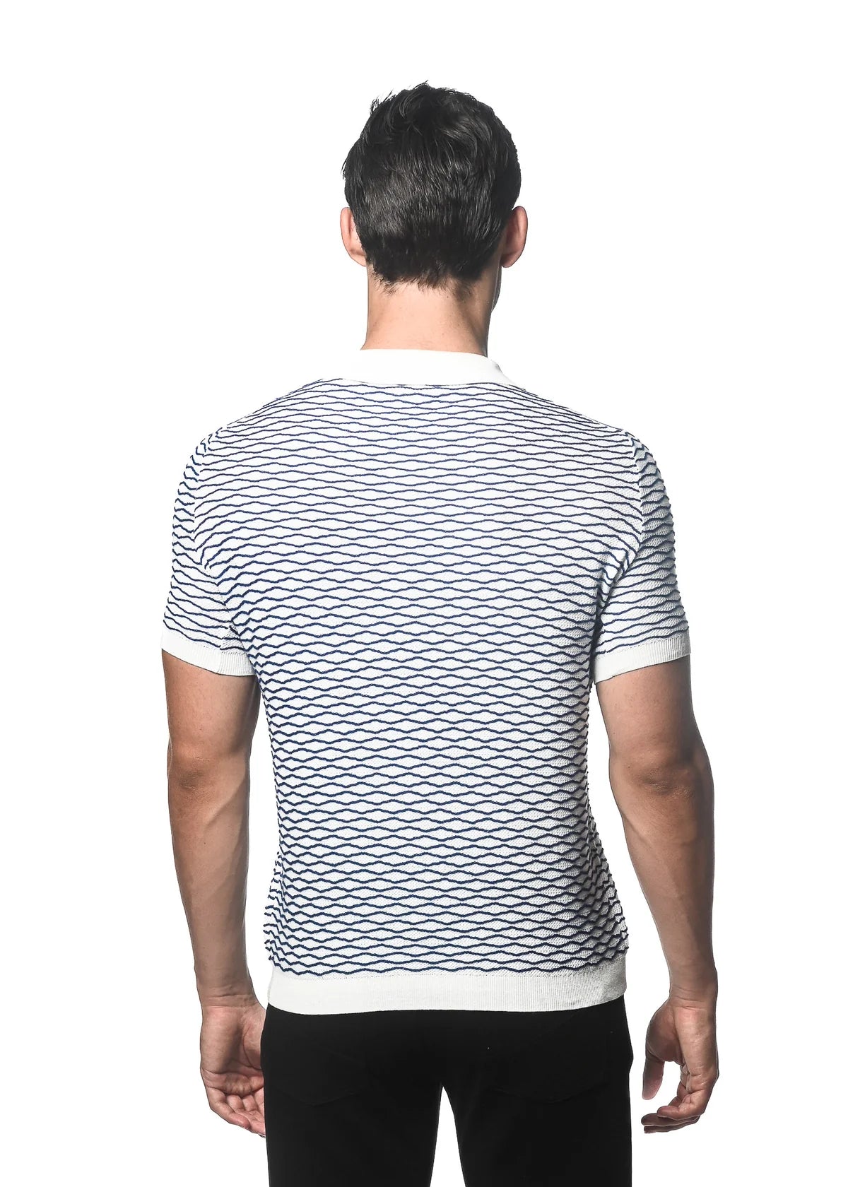 Textured Knitted Polo