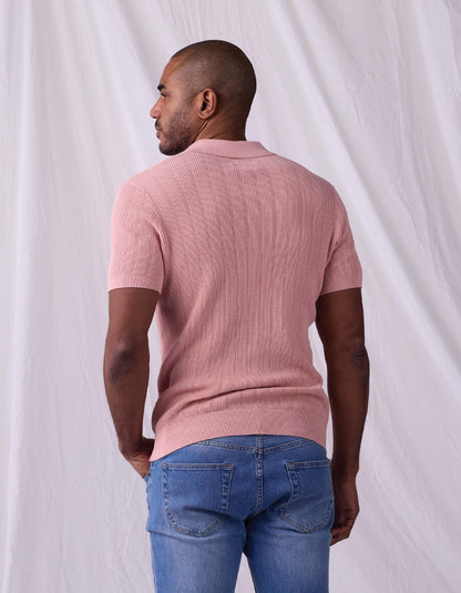 Robles Textured Knit Polo