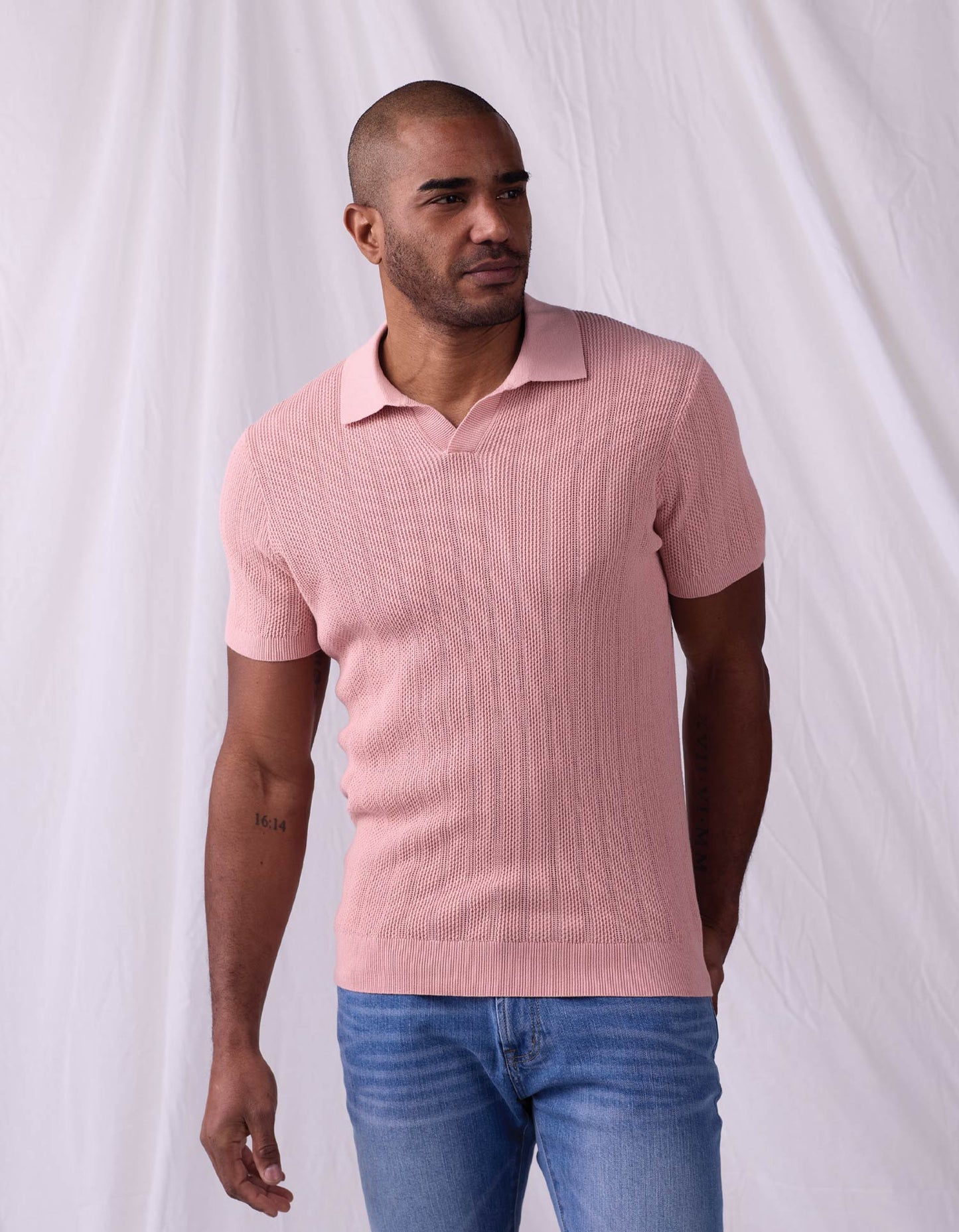 Robles Textured Knit Polo
