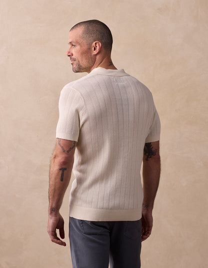 Robles Textured Knit Polo