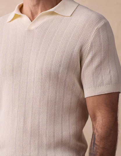 Robles Textured Knit Polo