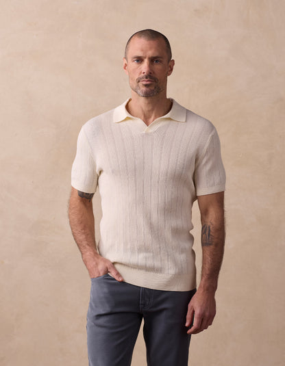 Robles Textured Knit Polo