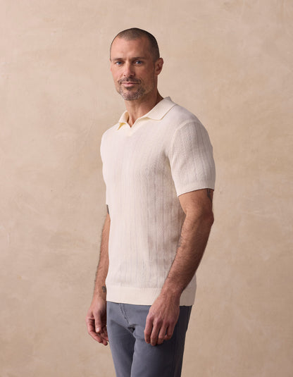 Robles Textured Knit Polo