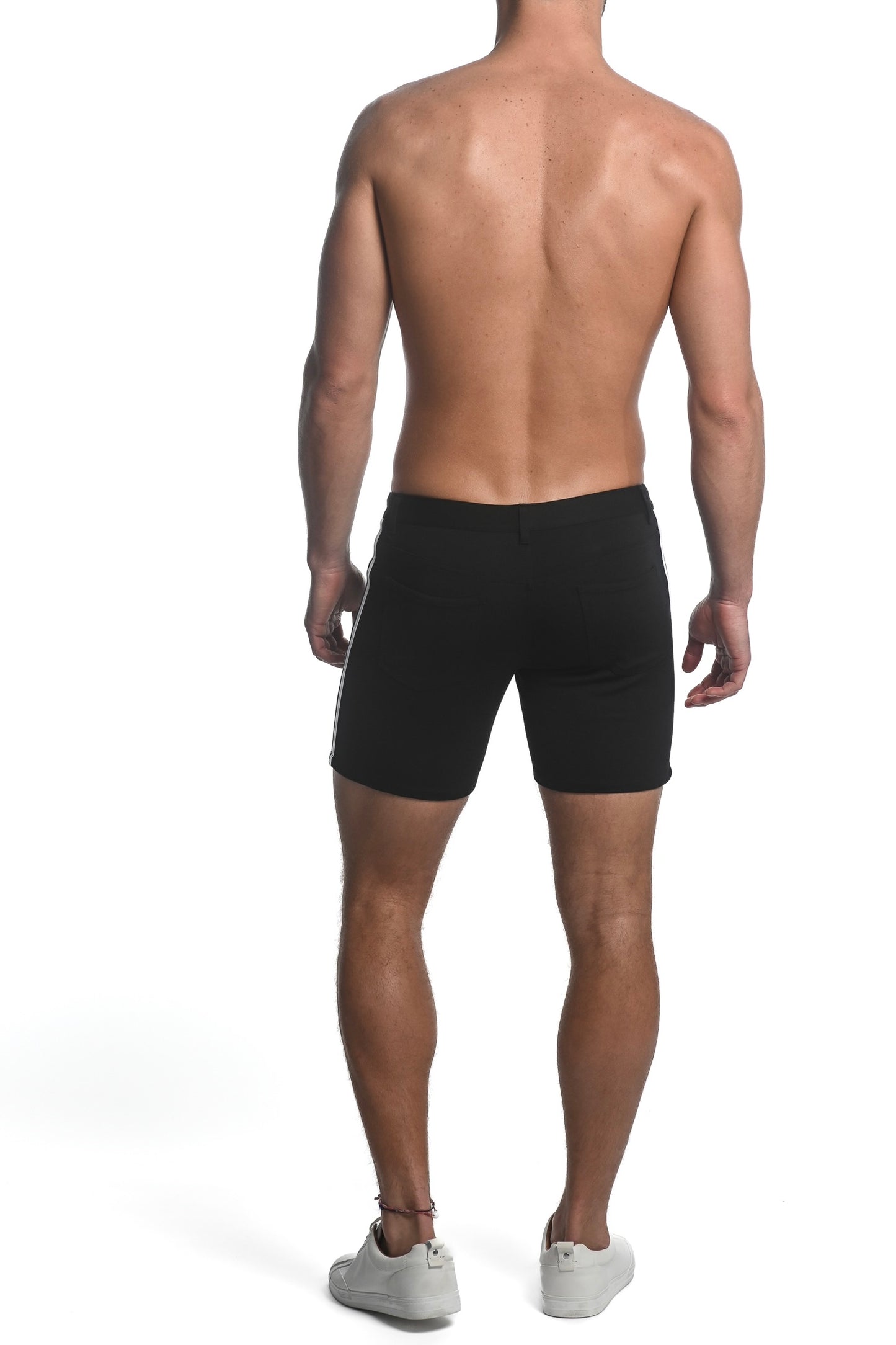 5" Knit Jean Short With Side Tape