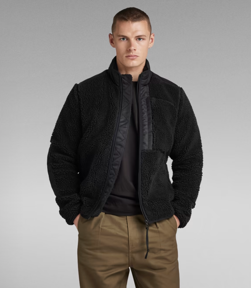 Fleece Jacket Dark Black