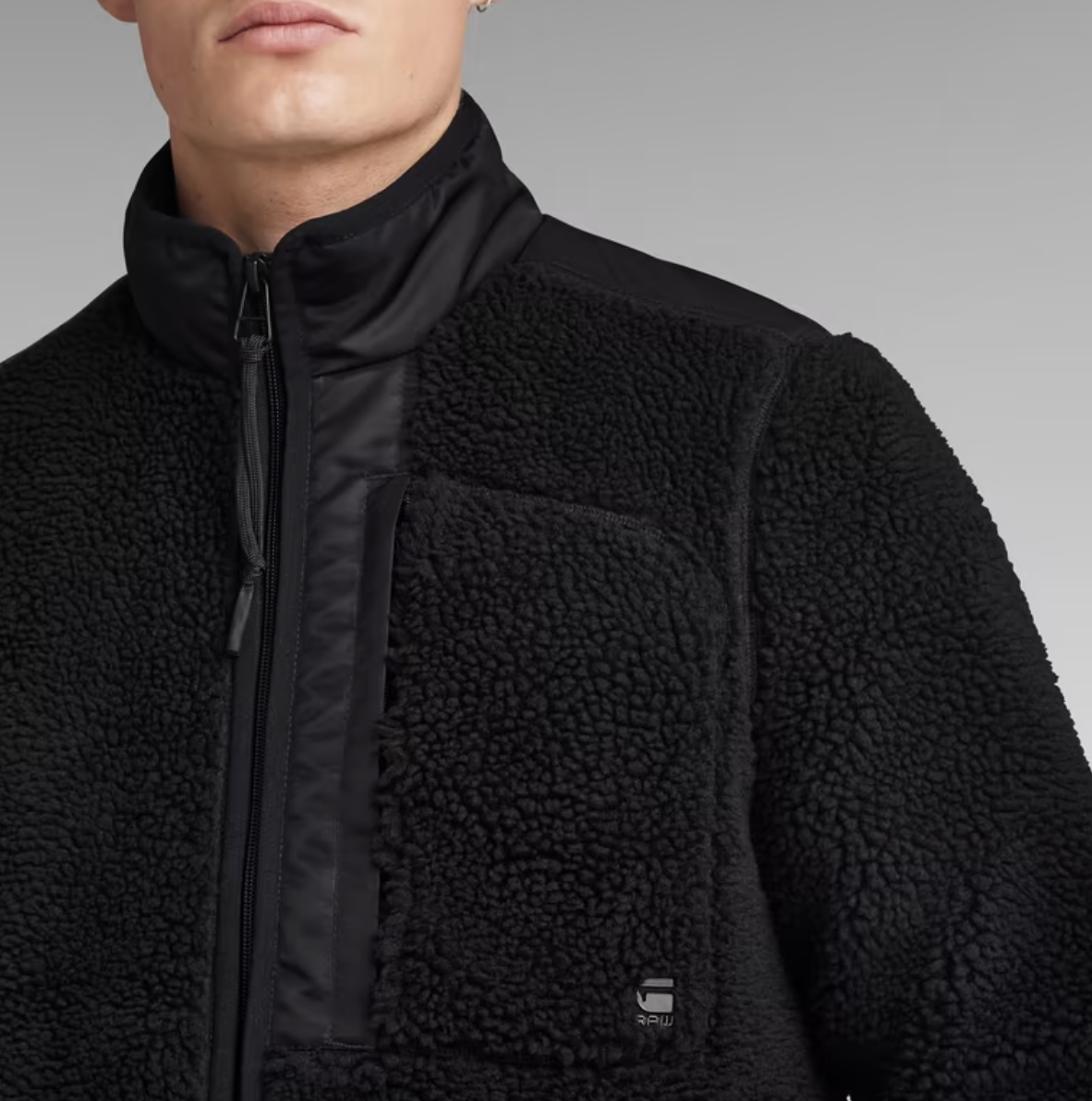 Fleece Jacket Dark Black