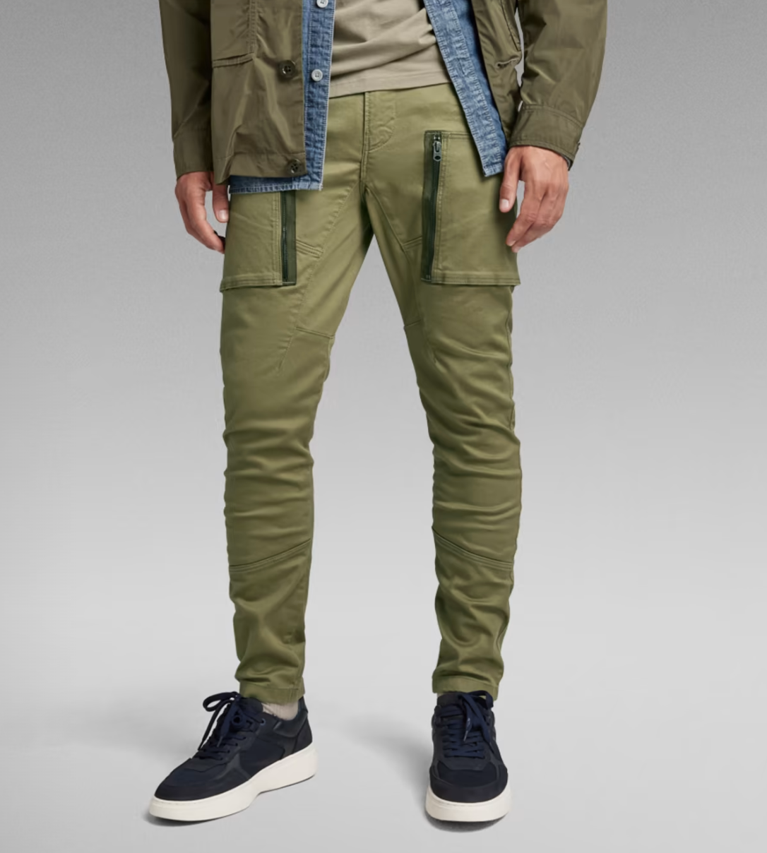 Zip Pkt 3D Skinny Cargo