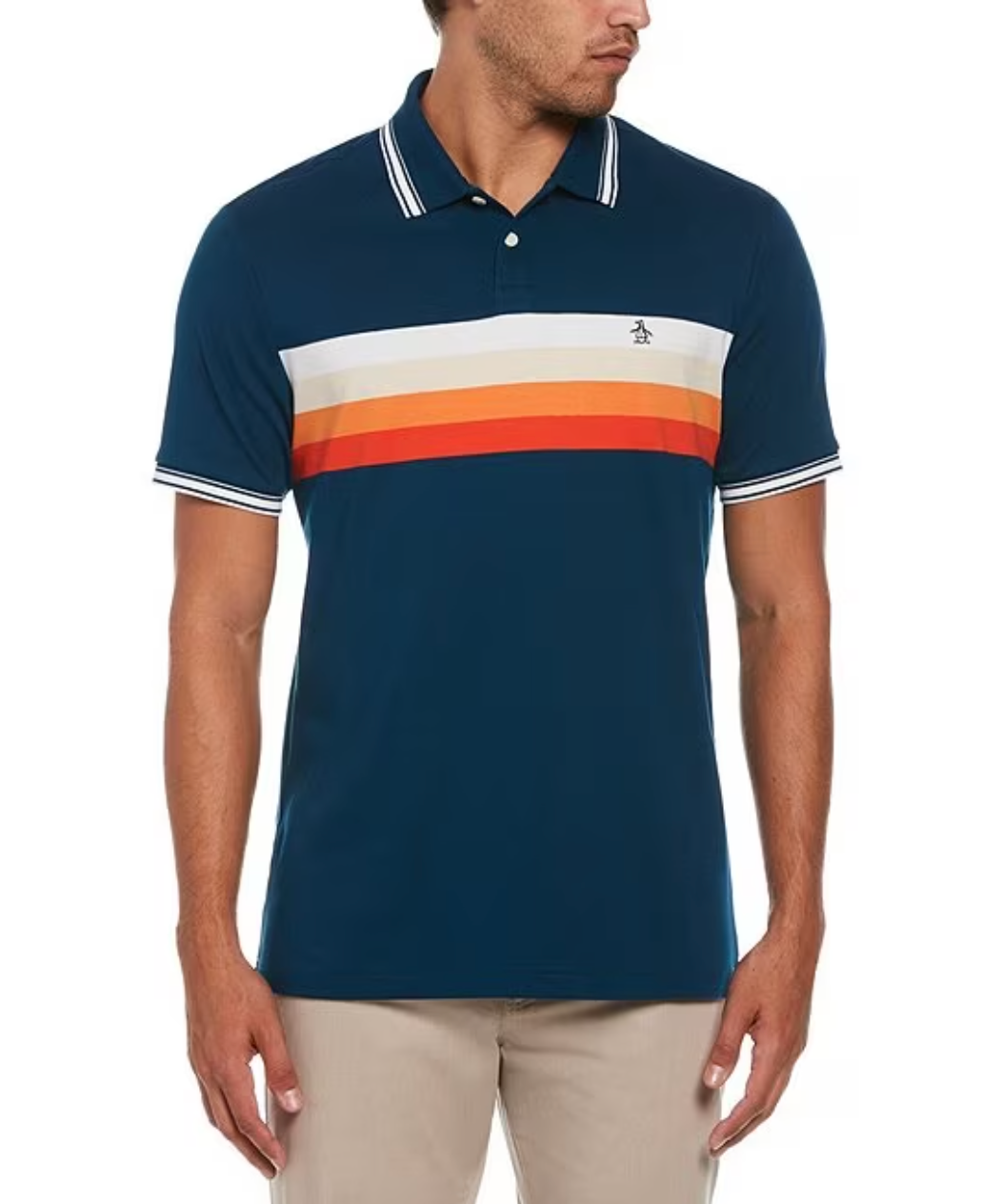 Interlock Chest Stripe Polo