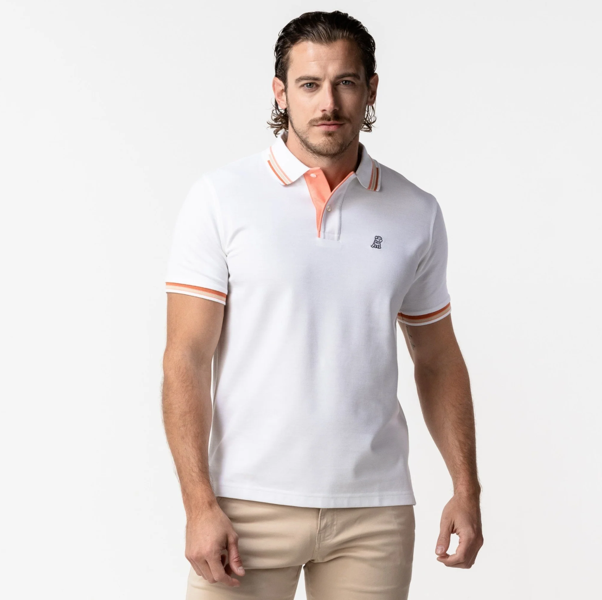 Contrast Stripe Polo Shirt