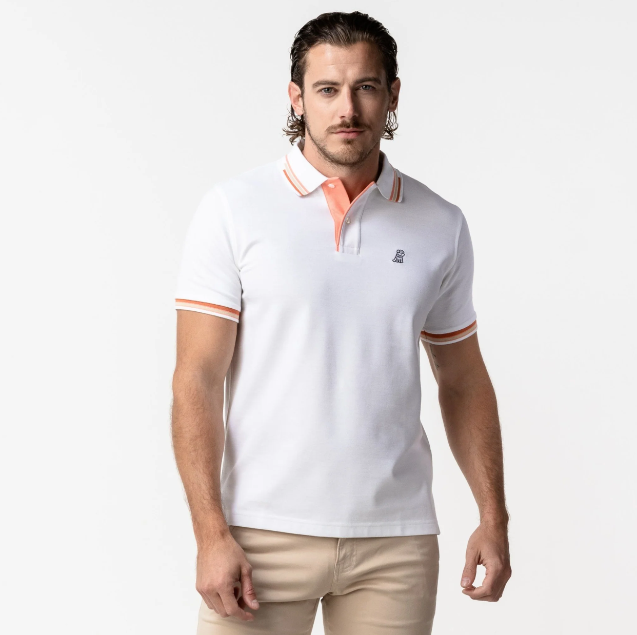 Contrast  Stripe Polo Shirt