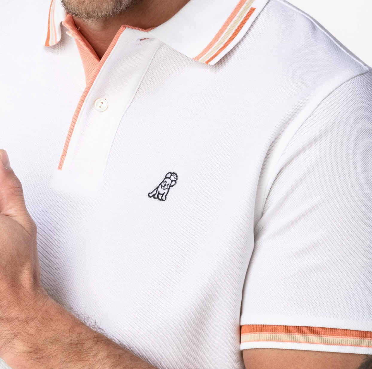 Contrast Stripe Polo Shirt