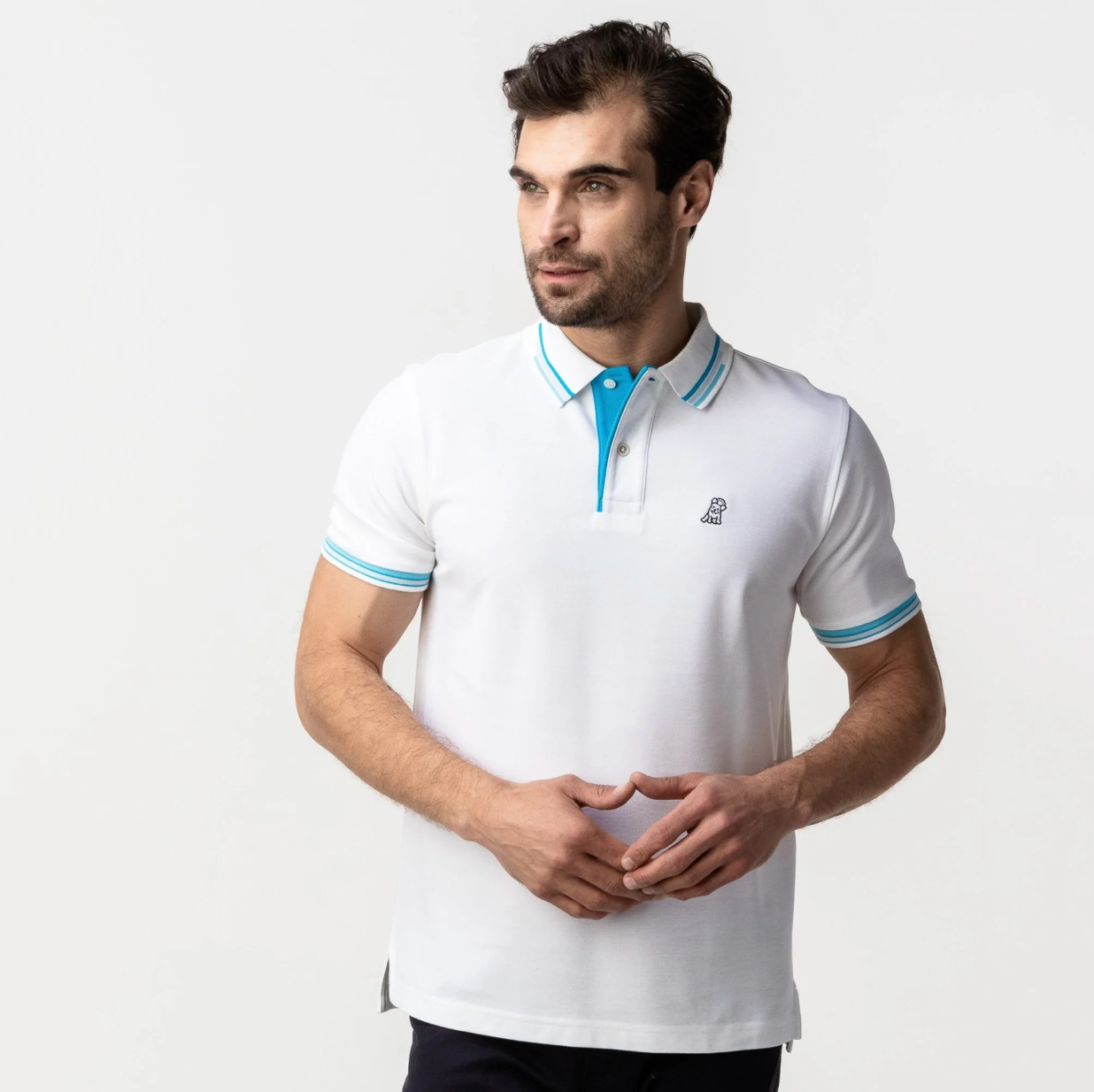 Contrast  Stripe Polo Shirt