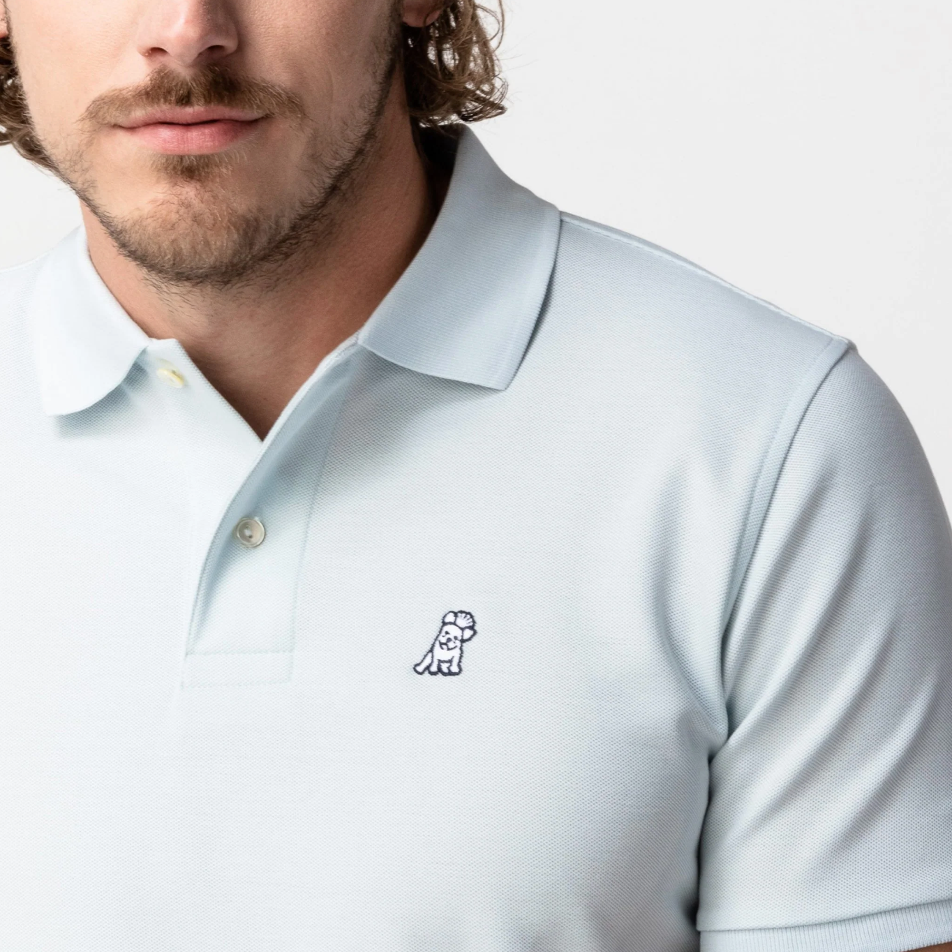 Polo Shirt White Bark