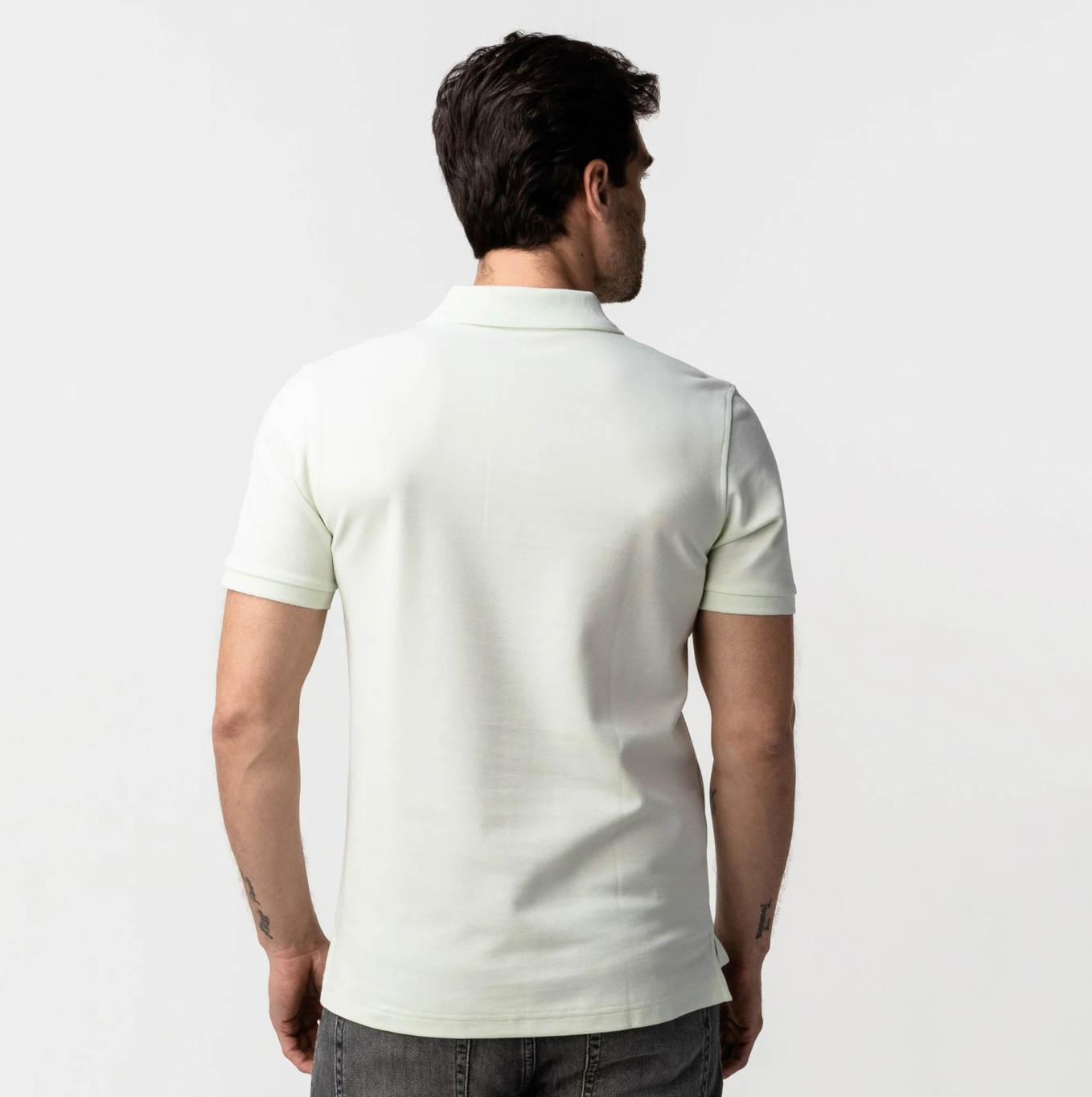 Polo Shirt White Bark