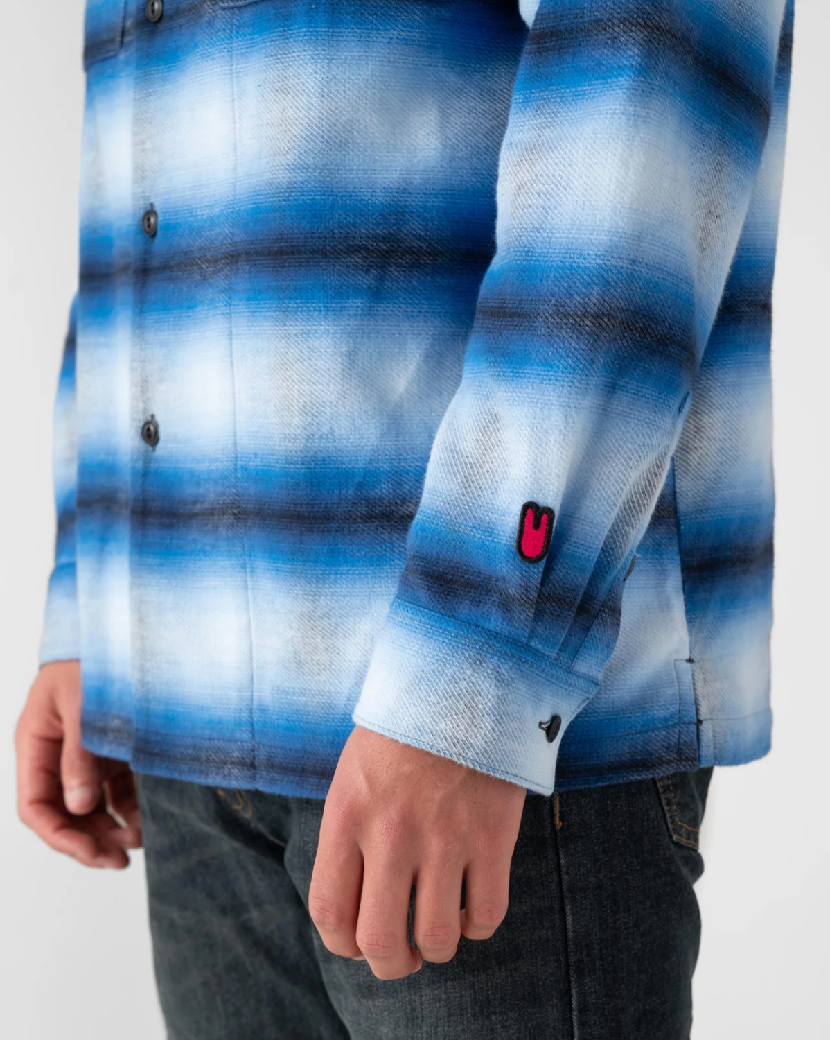 Biodegradable Ombre Flannel Shirt