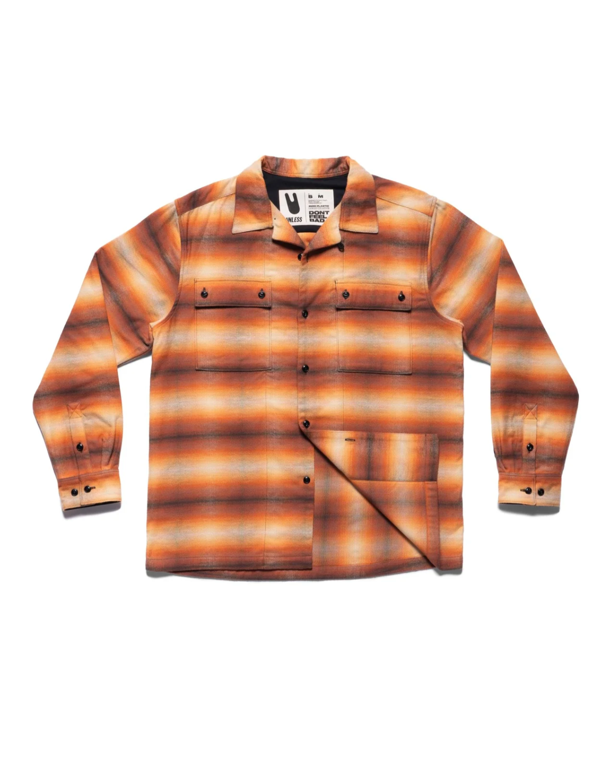 Biodegradable Ombre Flannel Shirt