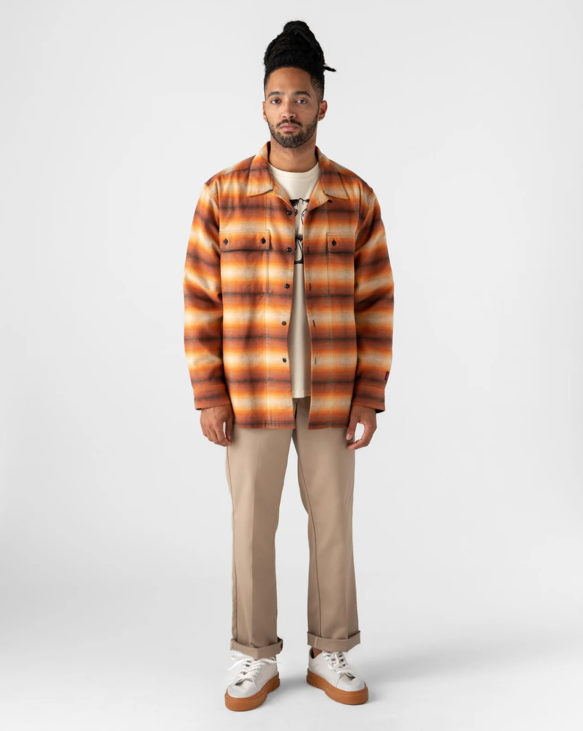 Biodegradable Ombre Flannel Shirt