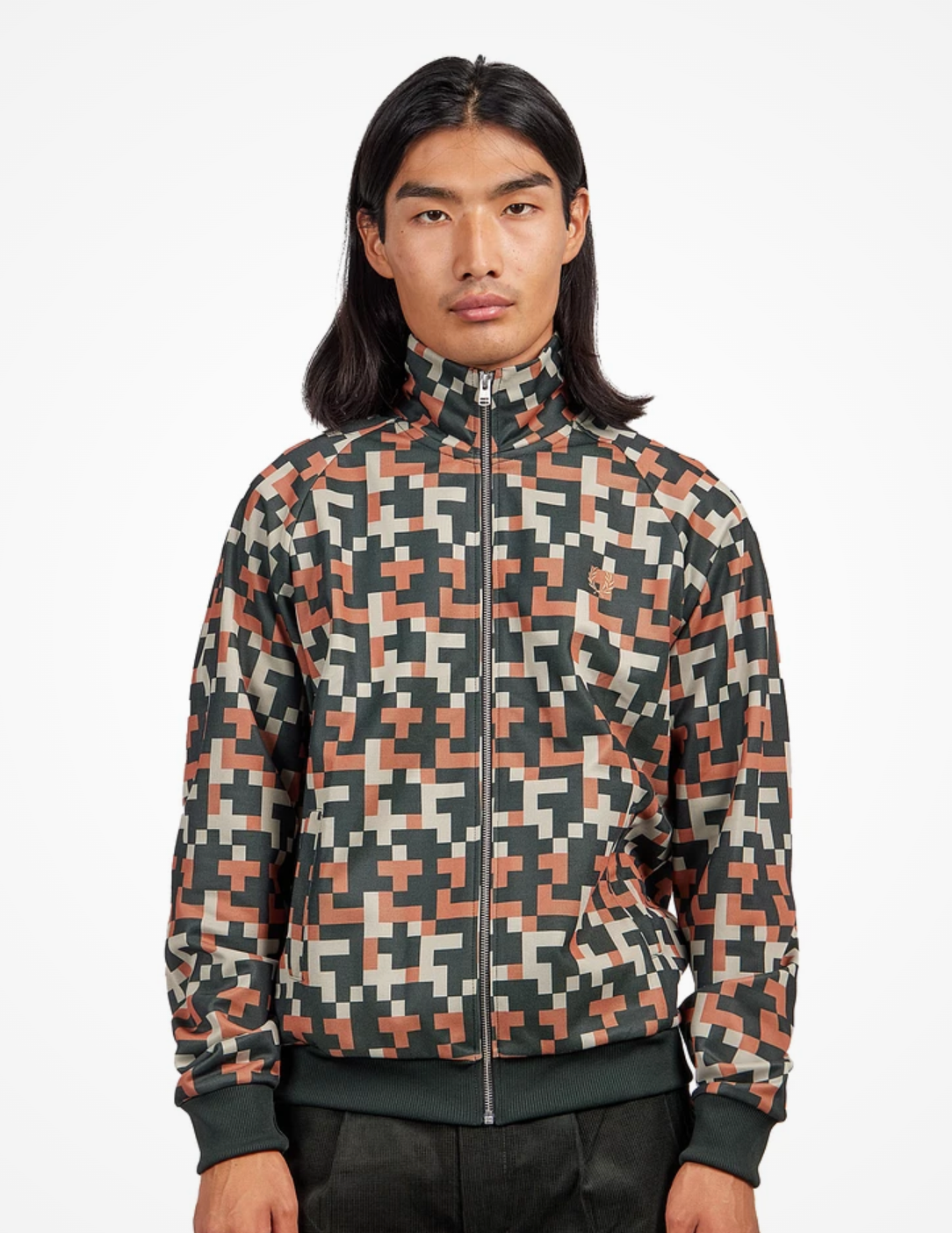 Pixel Print Track Jacket