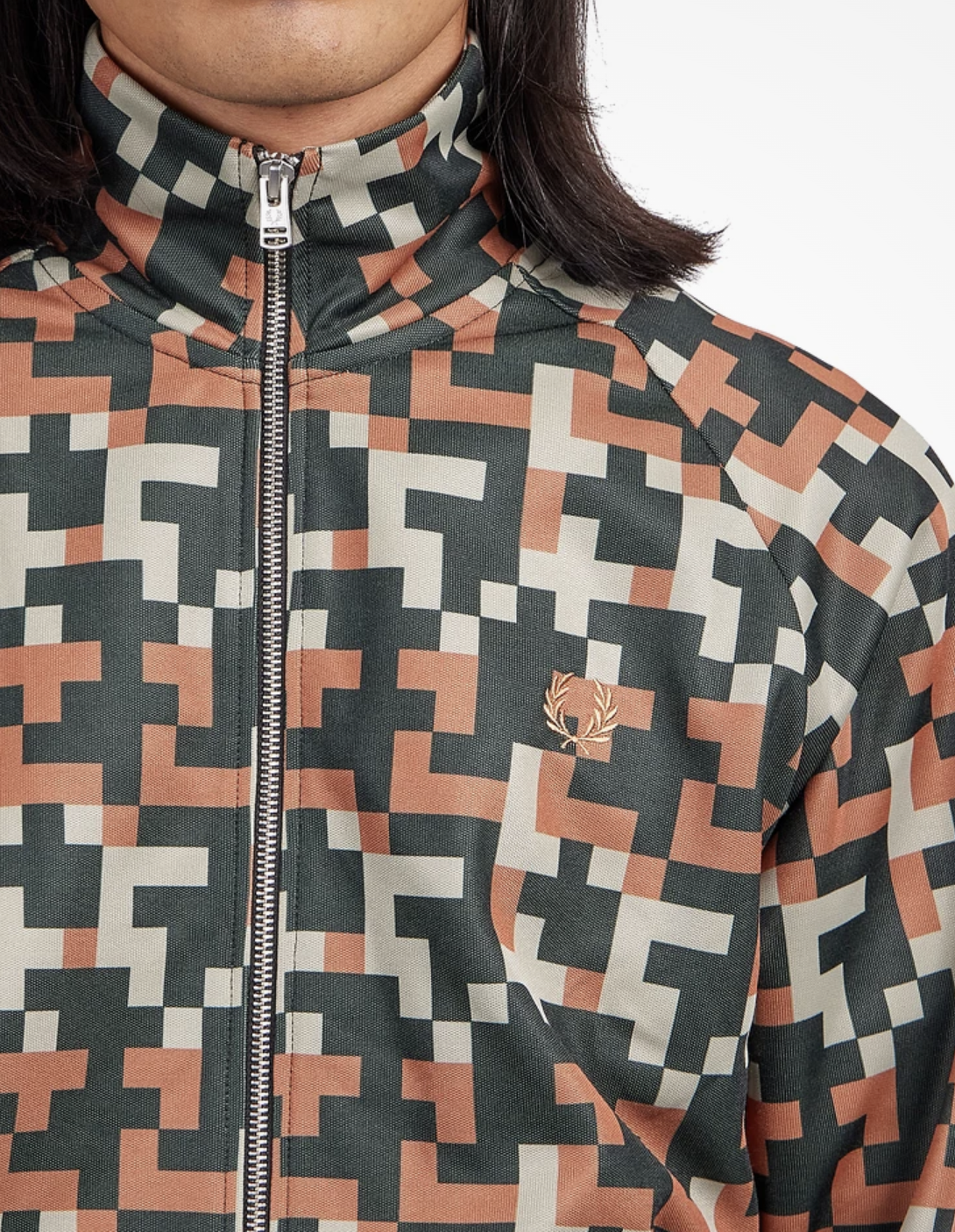 Pixel Print Track Jacket