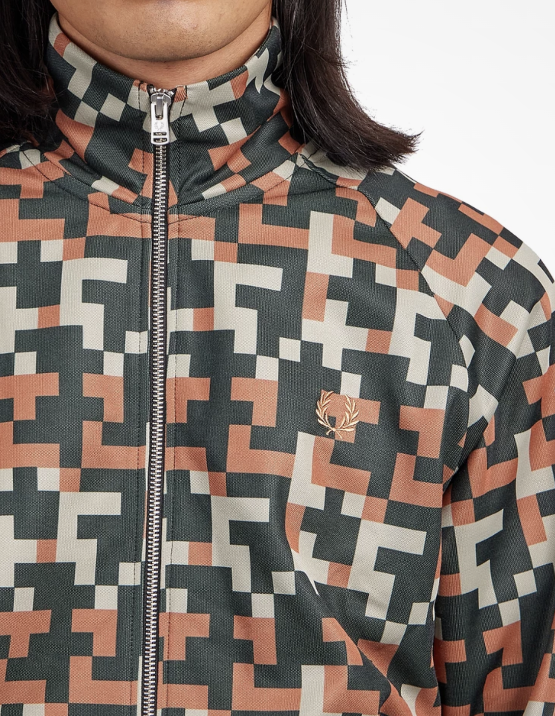 Pixel Print Track jacket