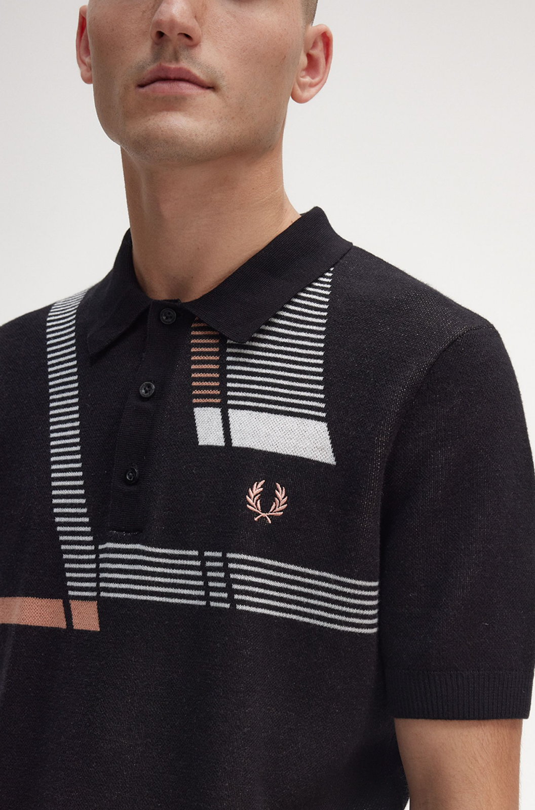 Jacquard Glitch SS Polo