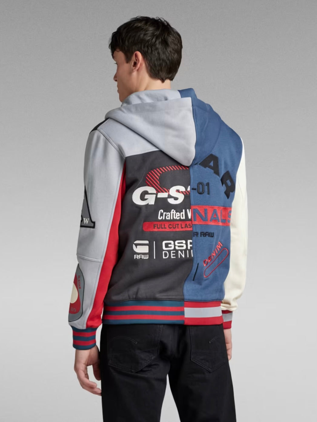 Varsity Hooded Zip Thru Sweater