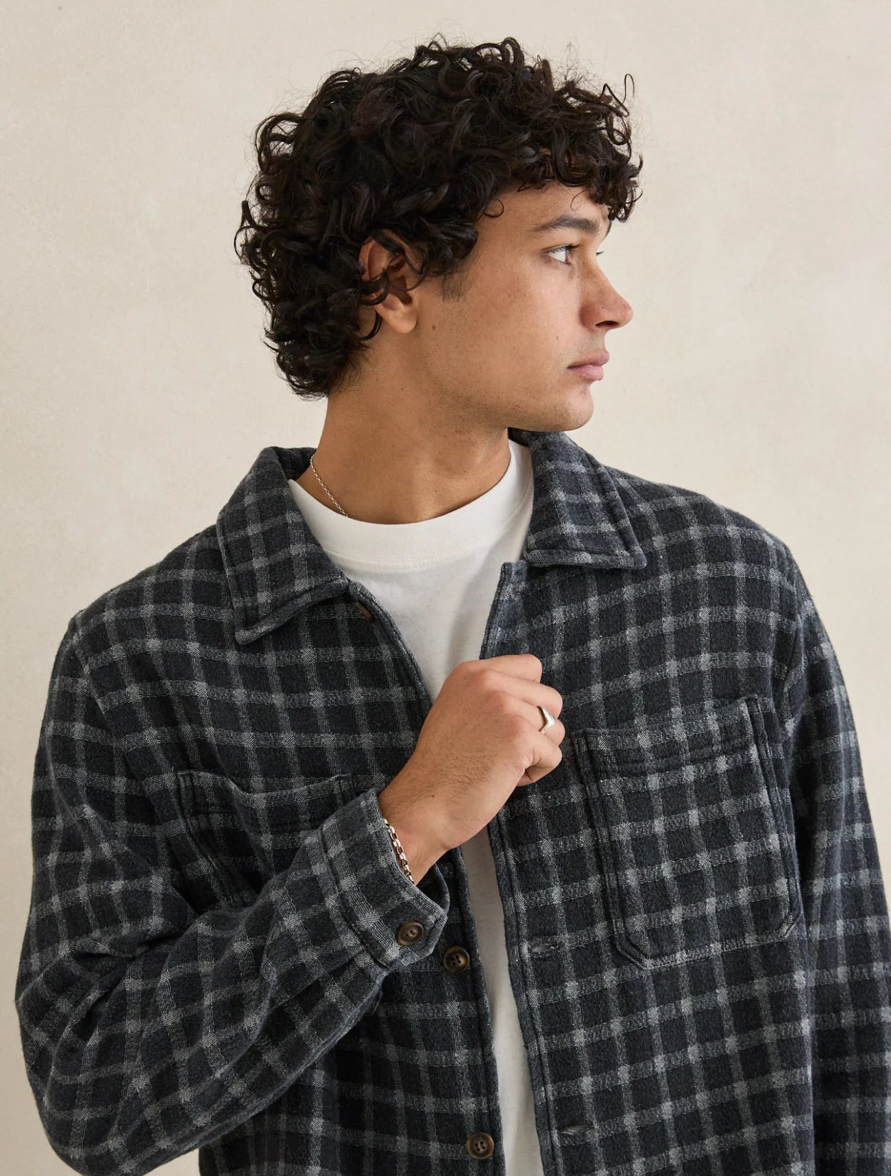 Jacquard Check LS Shirt
