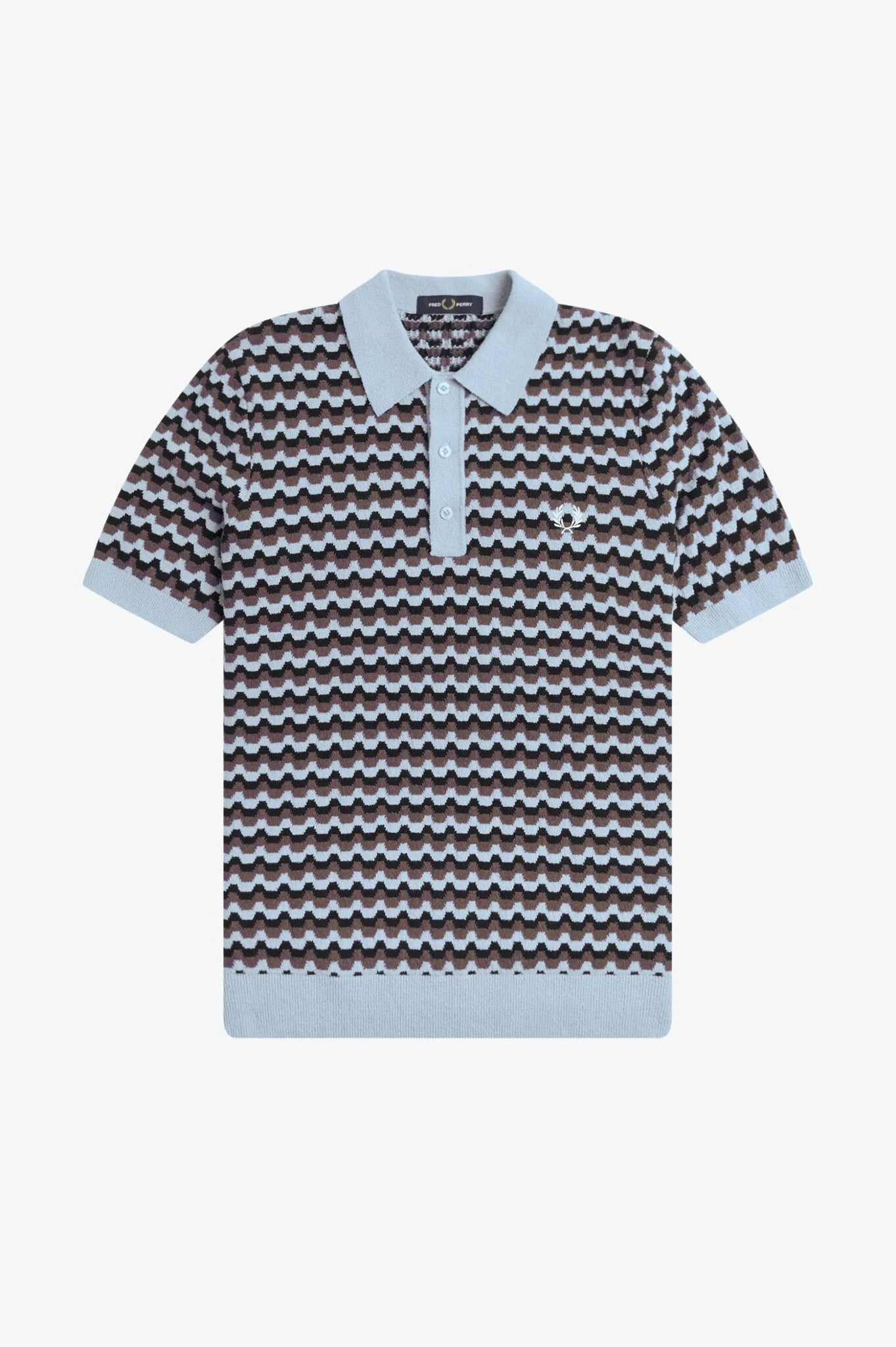 Boucle Jacquard Knitted Shirt