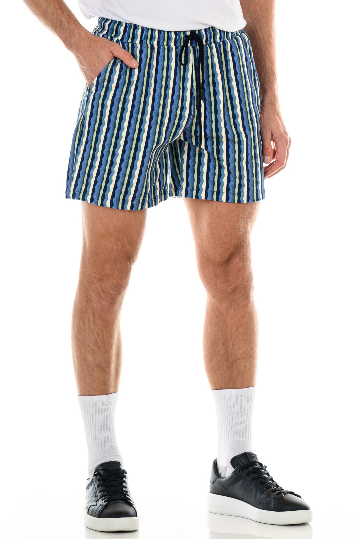 Palm Striped Volley Short