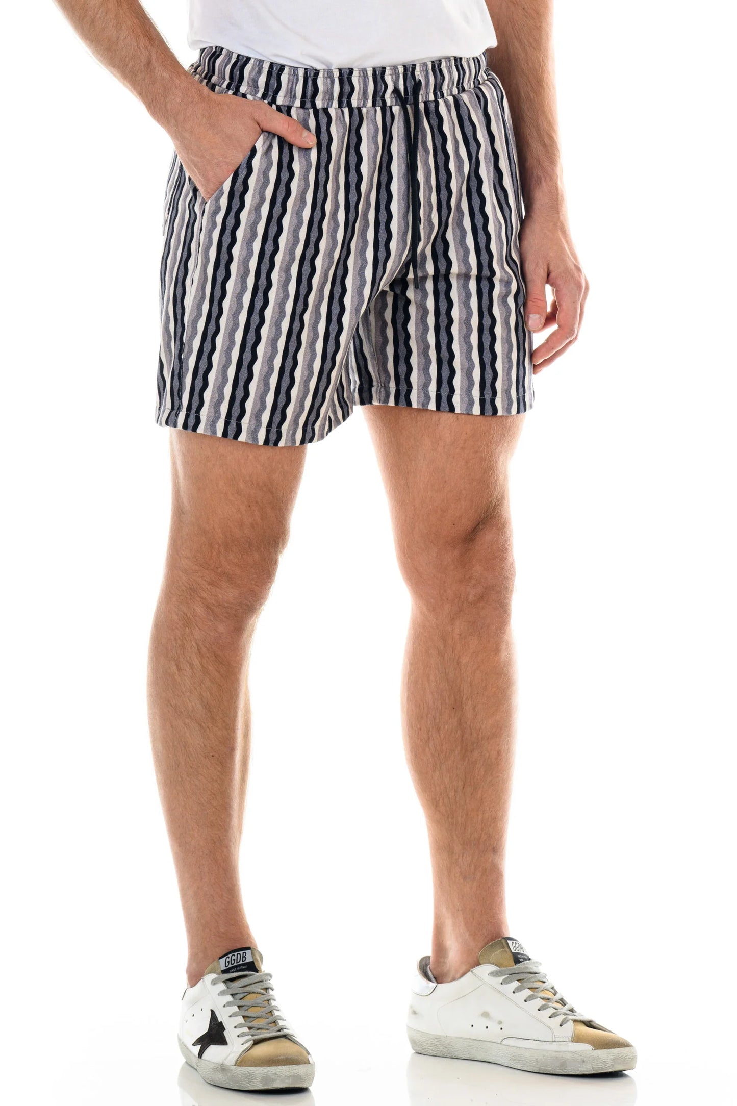 Palm Striped Volley Short