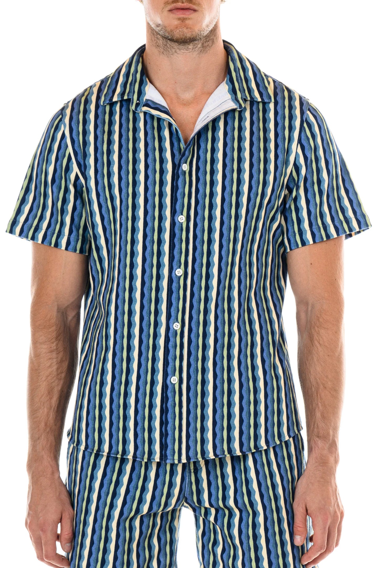Riviera Striped Short-Sleeve Shirt