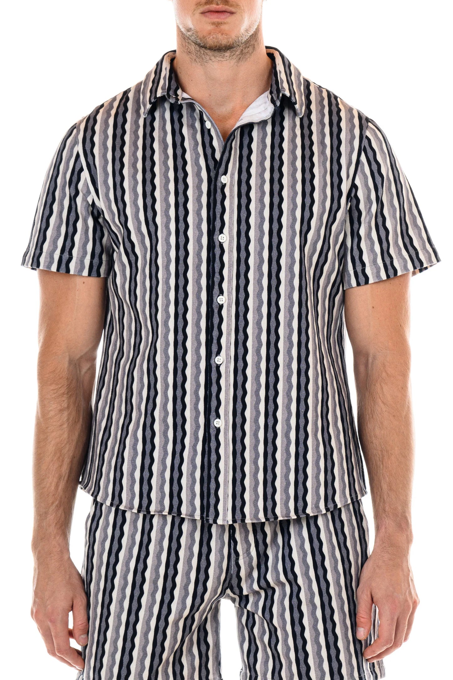 Riviera Striped Short-Sleeve Shirt