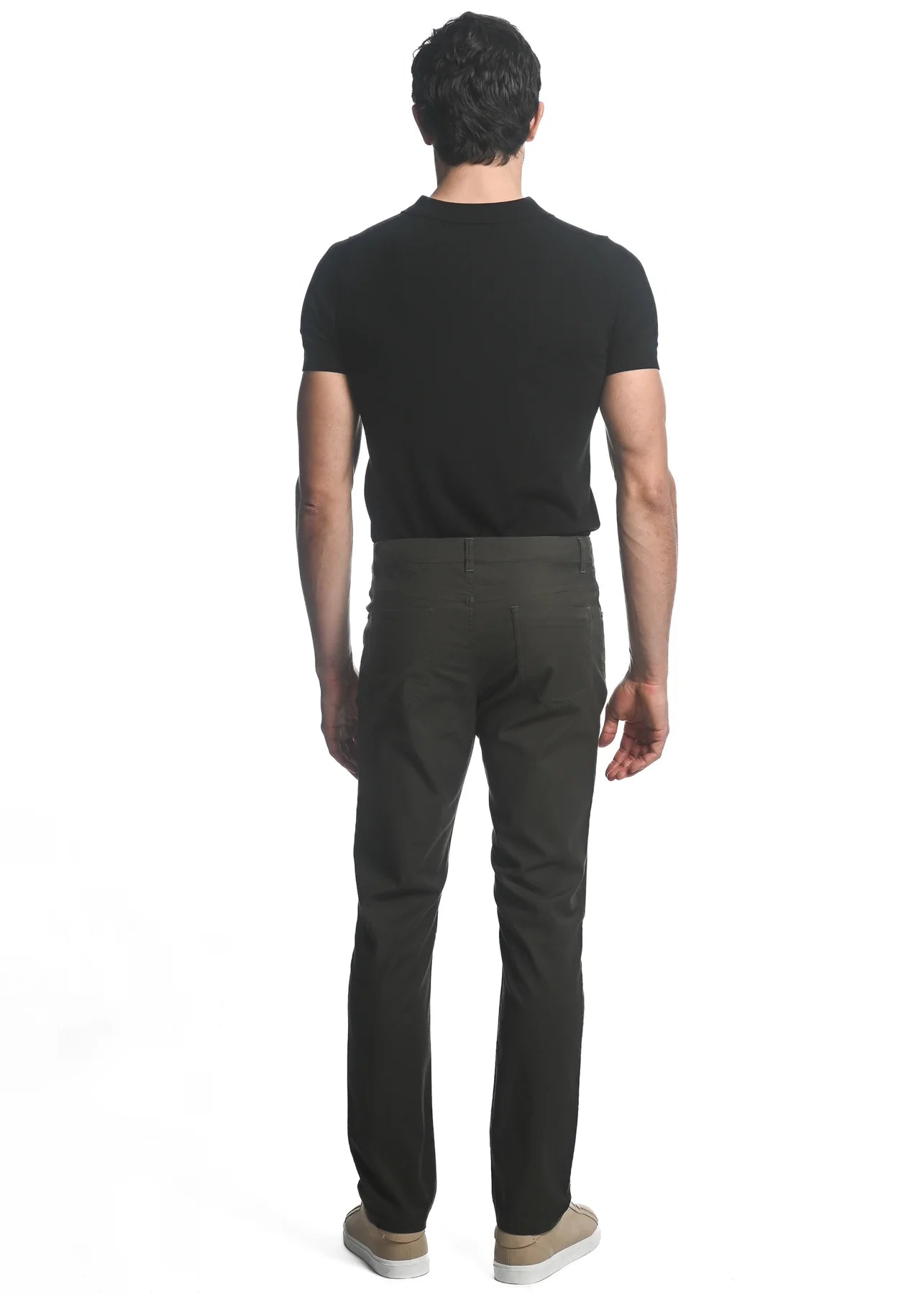 Carbon Textured Stretch Woven 5-Pocket Jeans