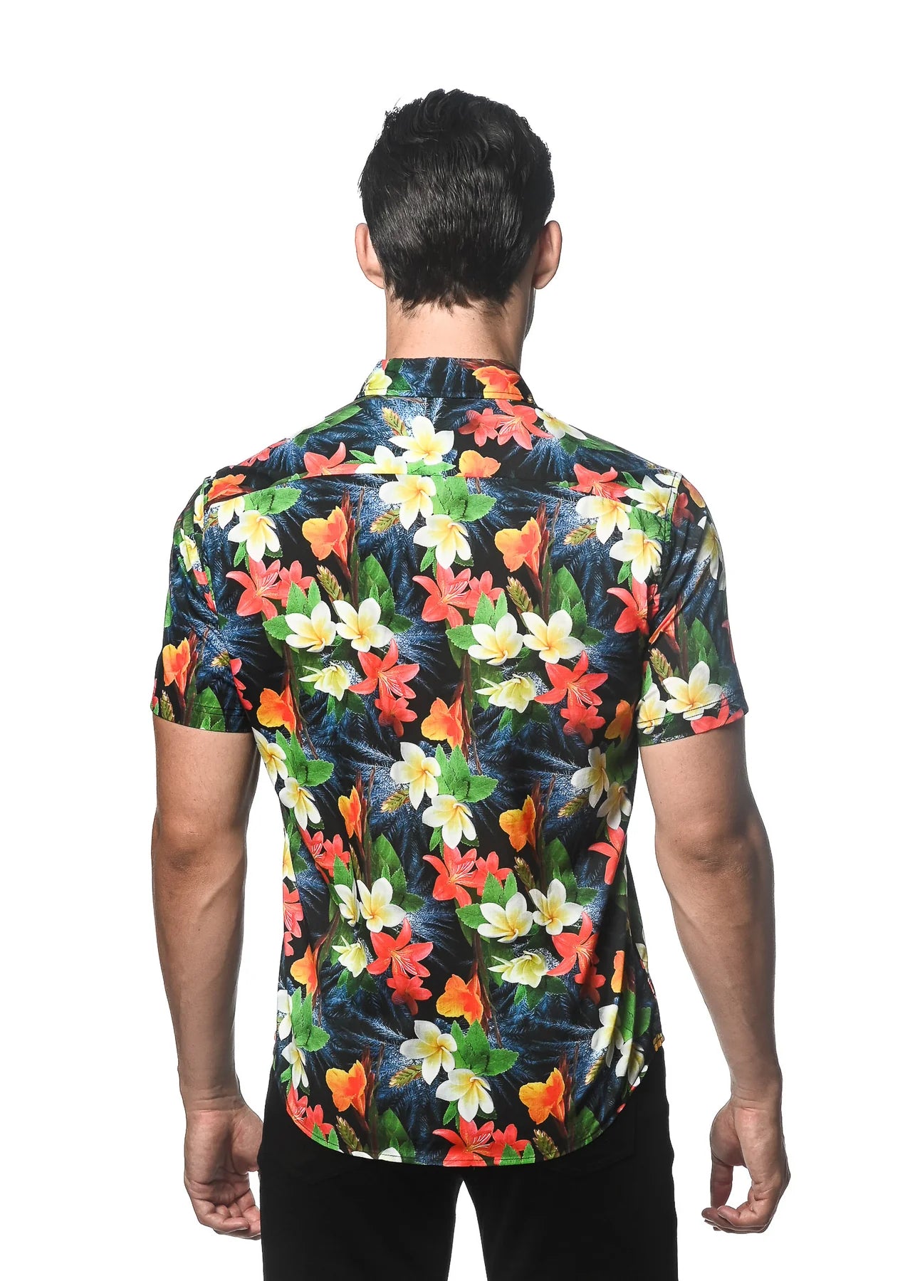 Printed Cotton Tencel S/S Shirt