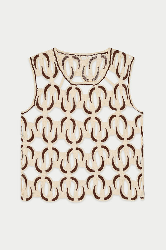 Mushroom Knit Vest