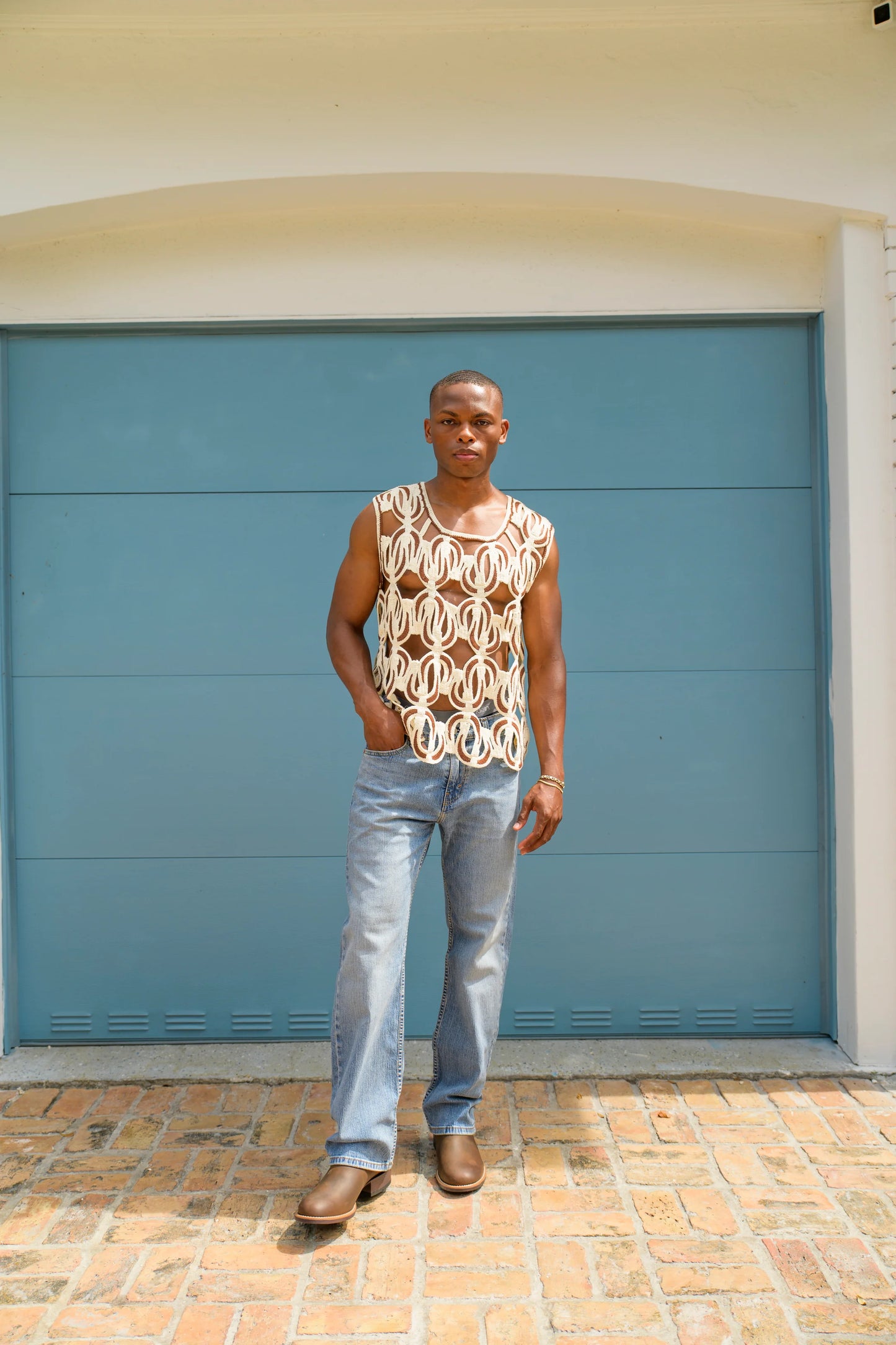 Mushroom Knit Vest
