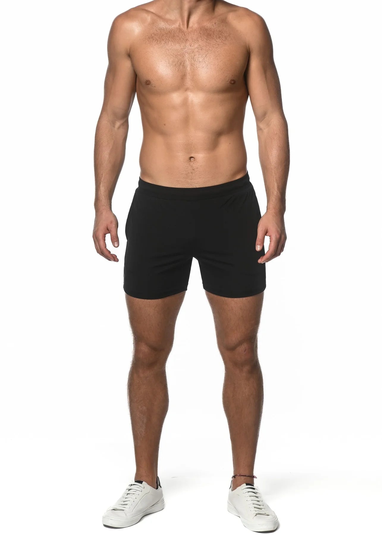 Textured Stretch Mesh Performance Shorts