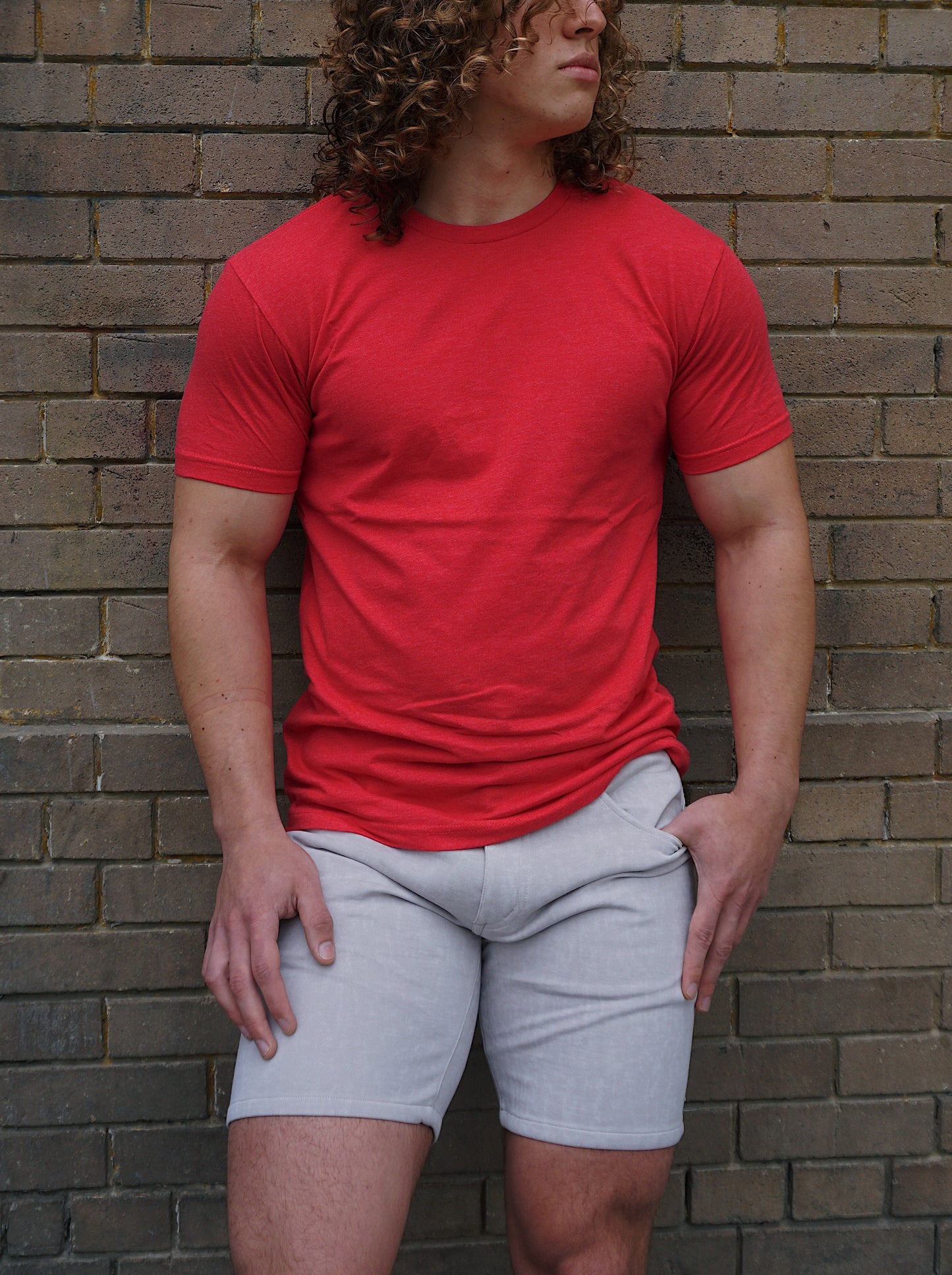ROLO BASIC CREW NECK T-SHIRT - RED